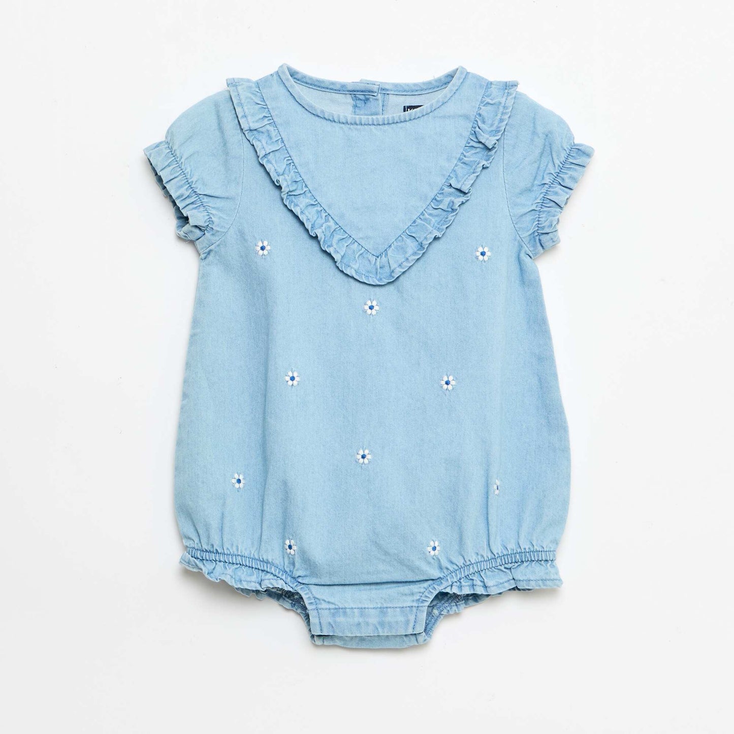 Ensemble 3 pièces  barboteuse + chapeau + chaussettes BLEU