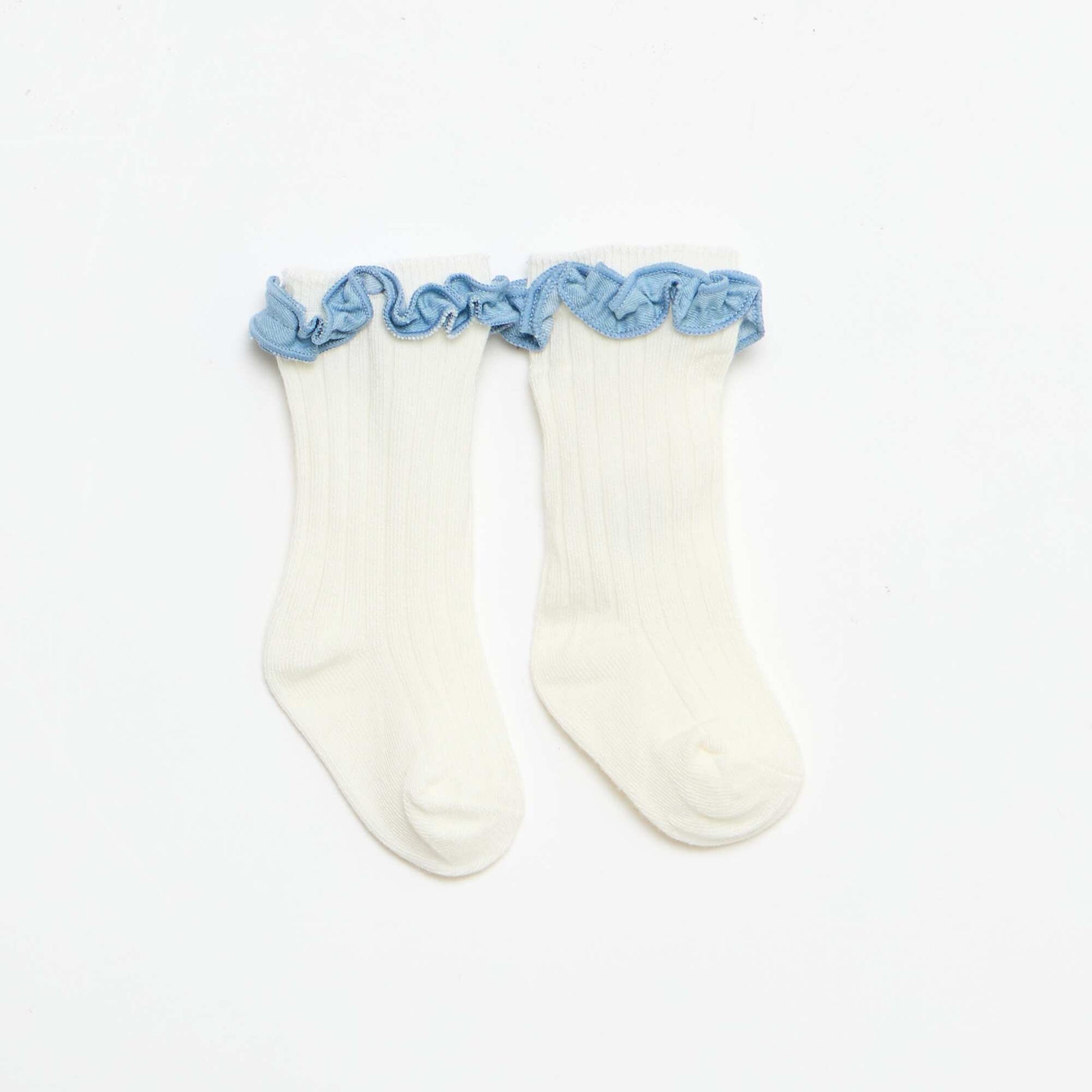 Ensemble 3 pièces  barboteuse + chapeau + chaussettes BLEU