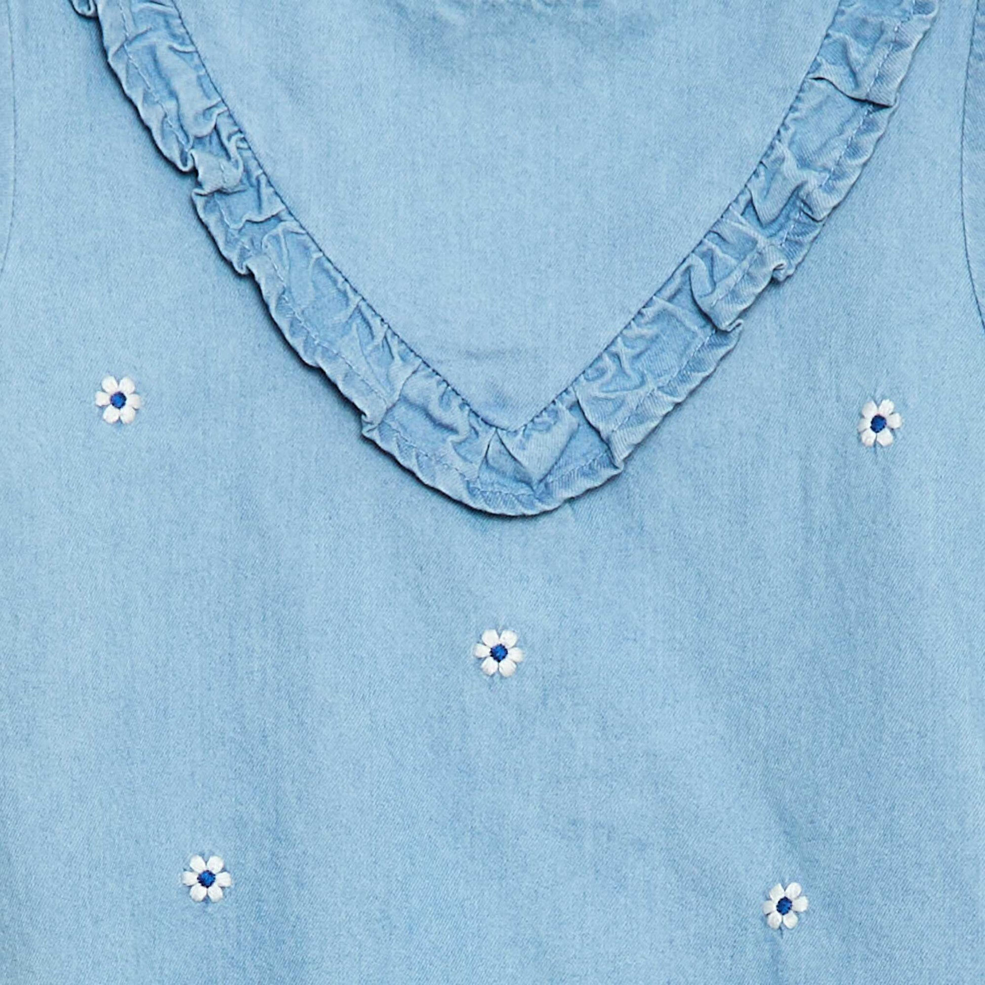 Ensemble 3 pièces barboteuse + chapeau + chaussettes BLEU
