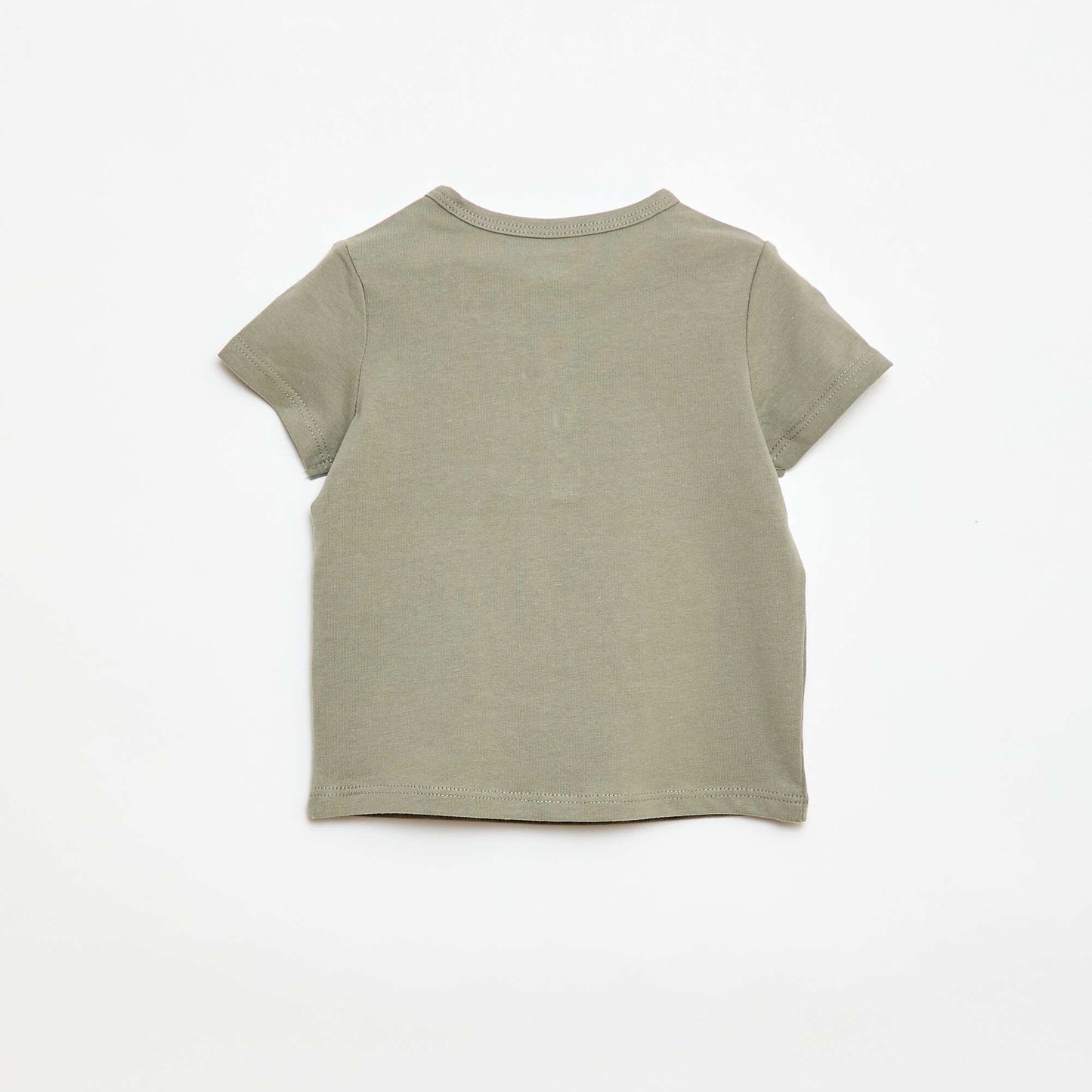 T-shirt à col tunisien boutonné VERT