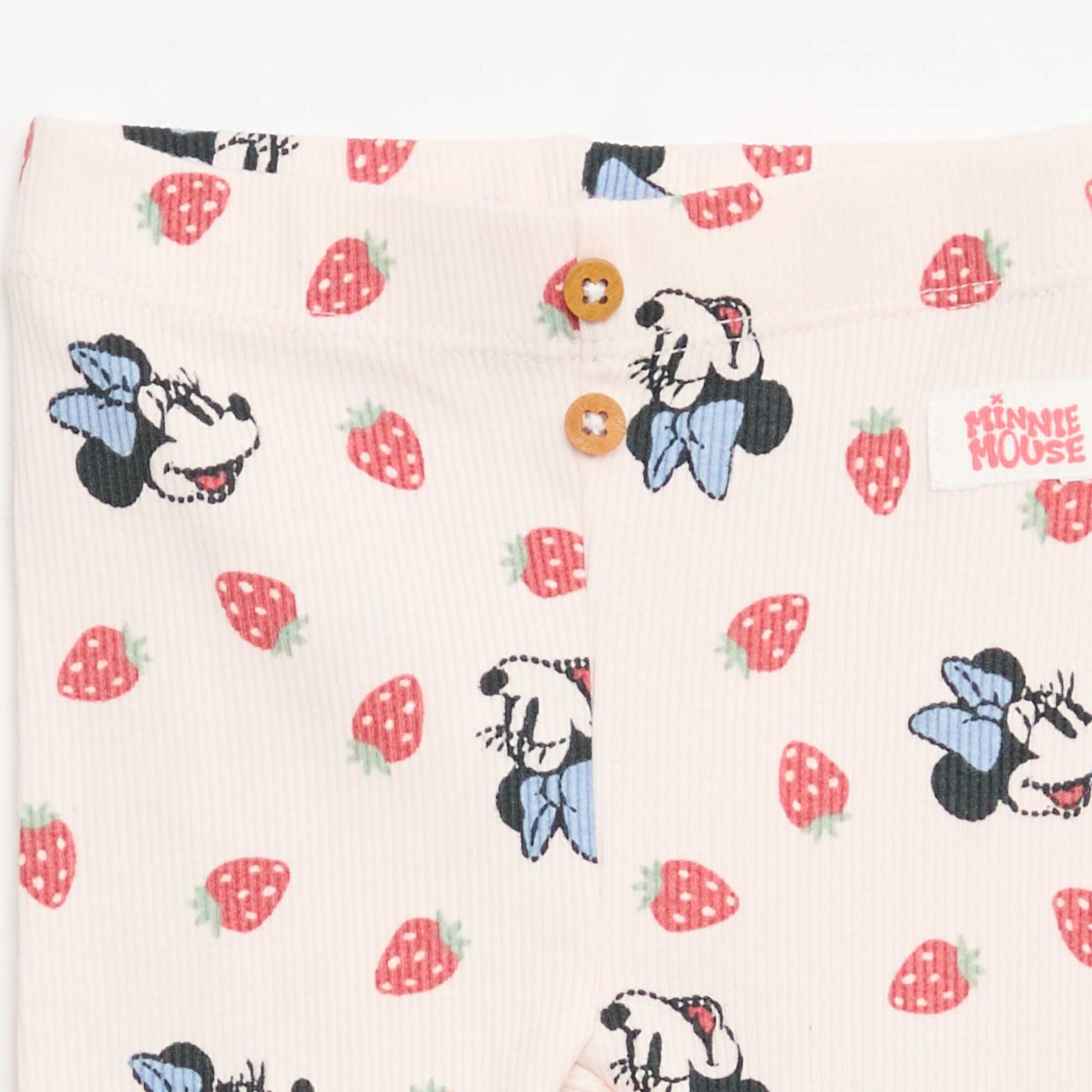 Legging 'Minnie' 'Disney' côtelé ROSE