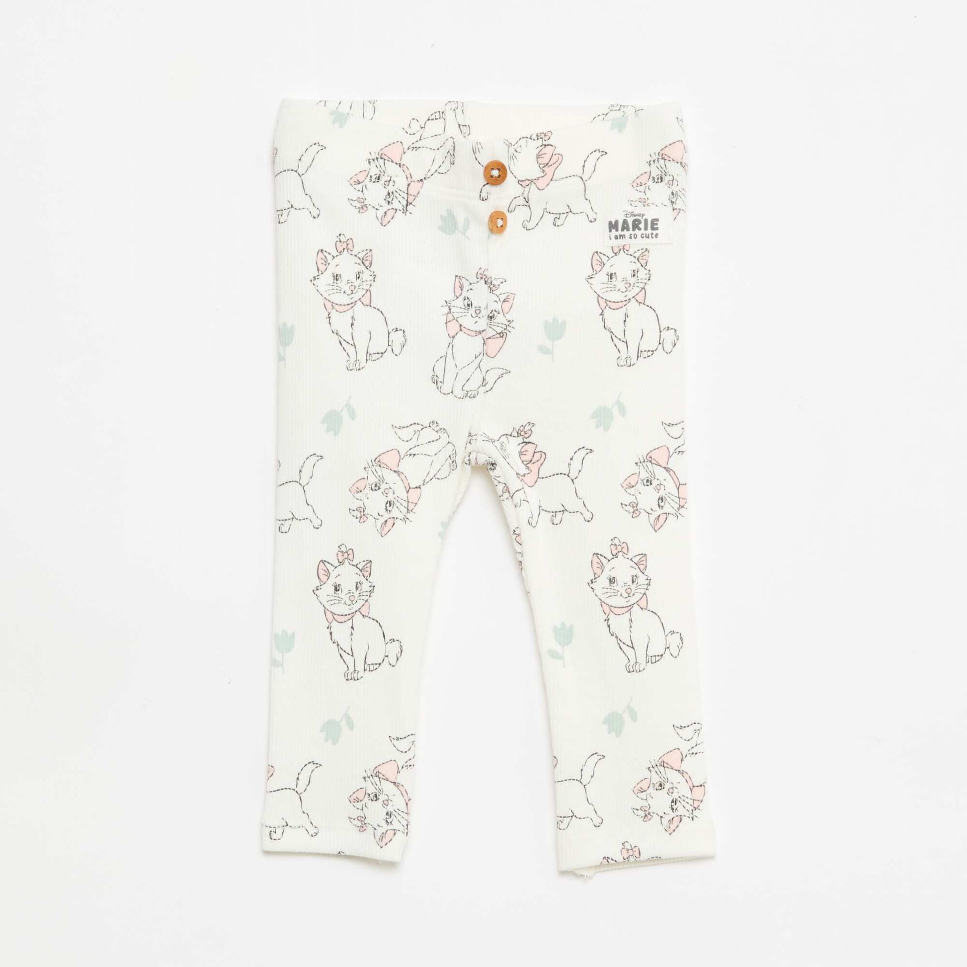 Legging 'Disney' côtelé BLANC