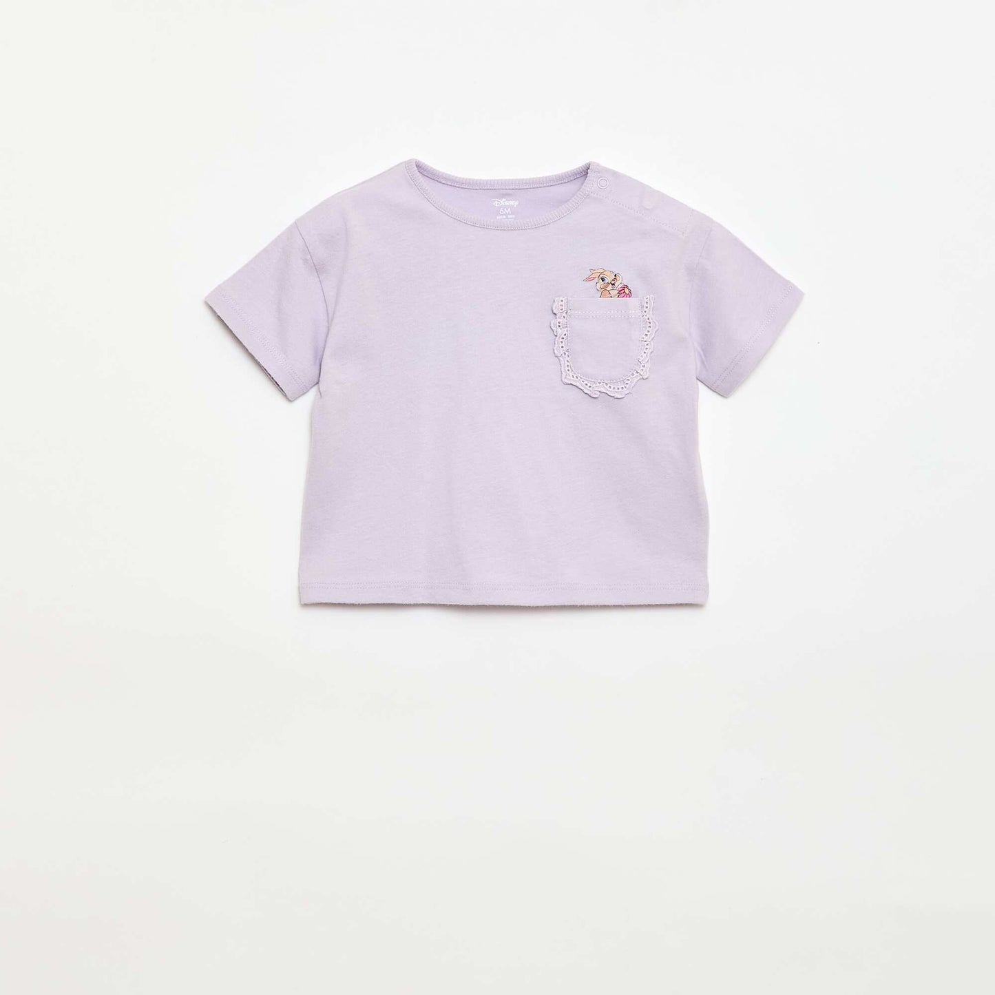 T-shirt 'Disney' à manches courtes et poche volantée VIOLET