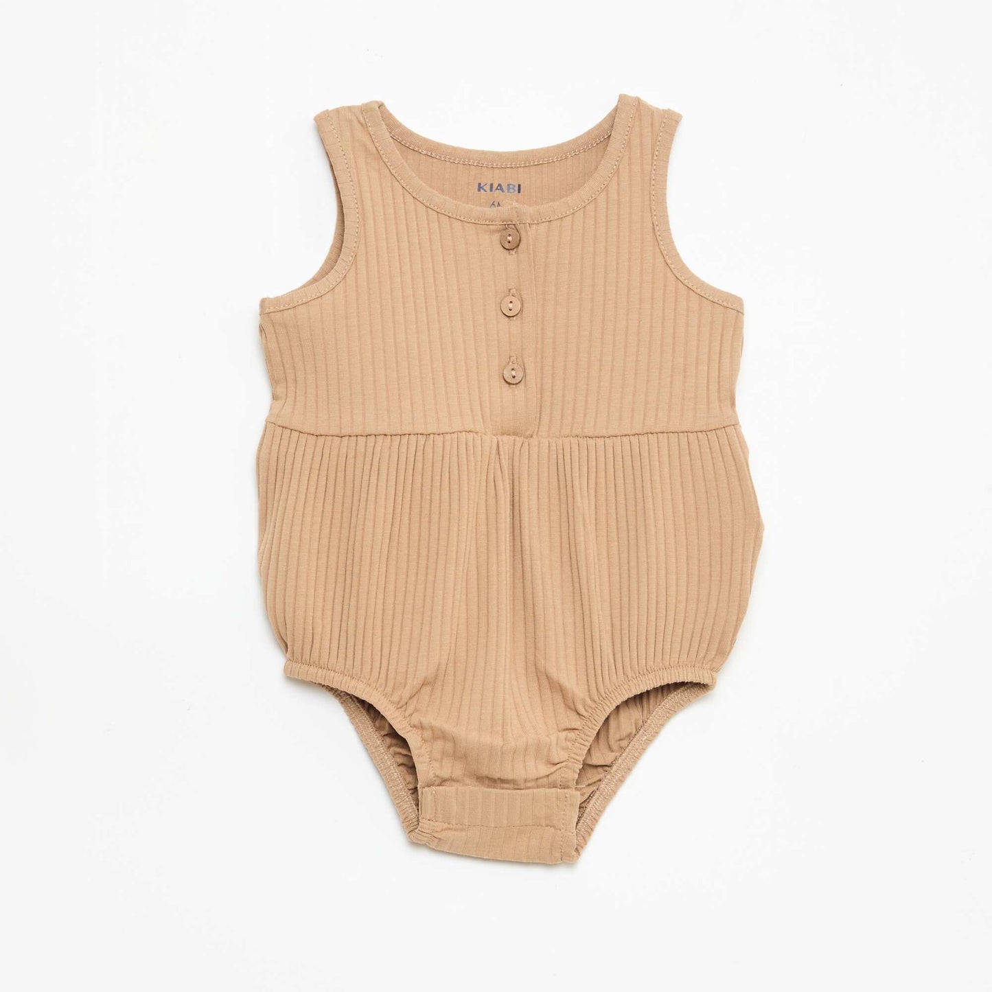 Lot de 2 barboteuses sans manches BEIGE