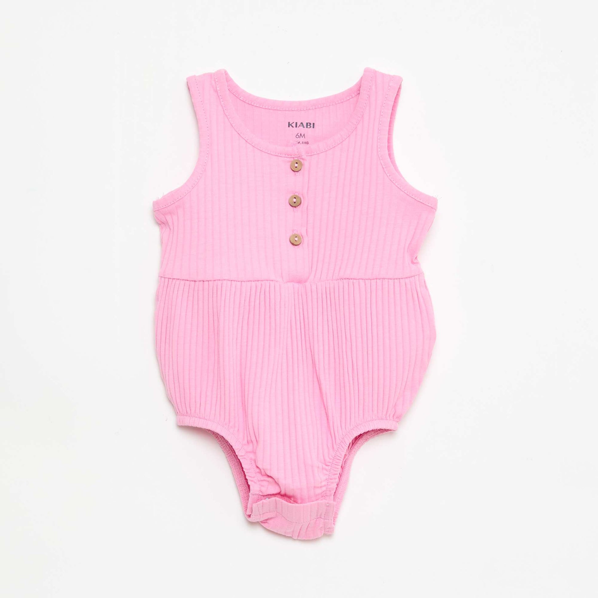 Lot de 2 barboteuses sans manches ROSE
