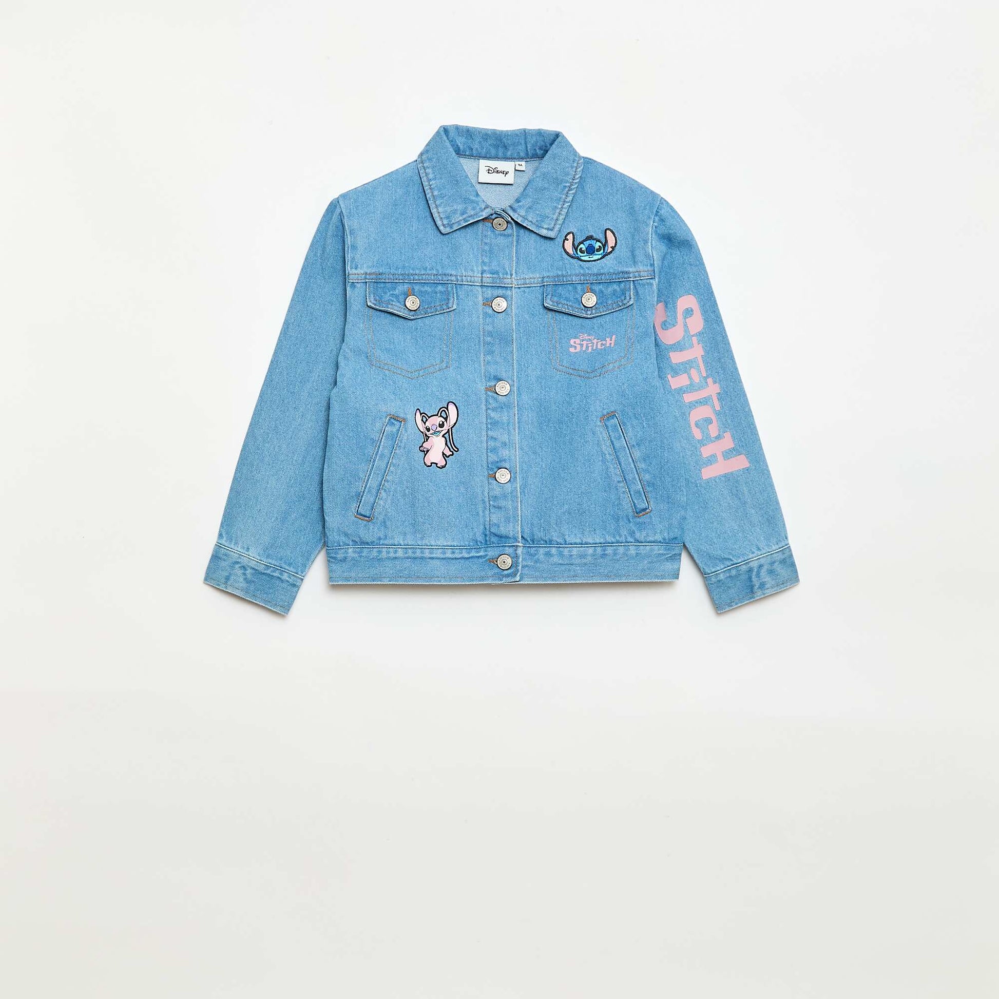 Veste denim 'Stitch' boutonnée BLEU