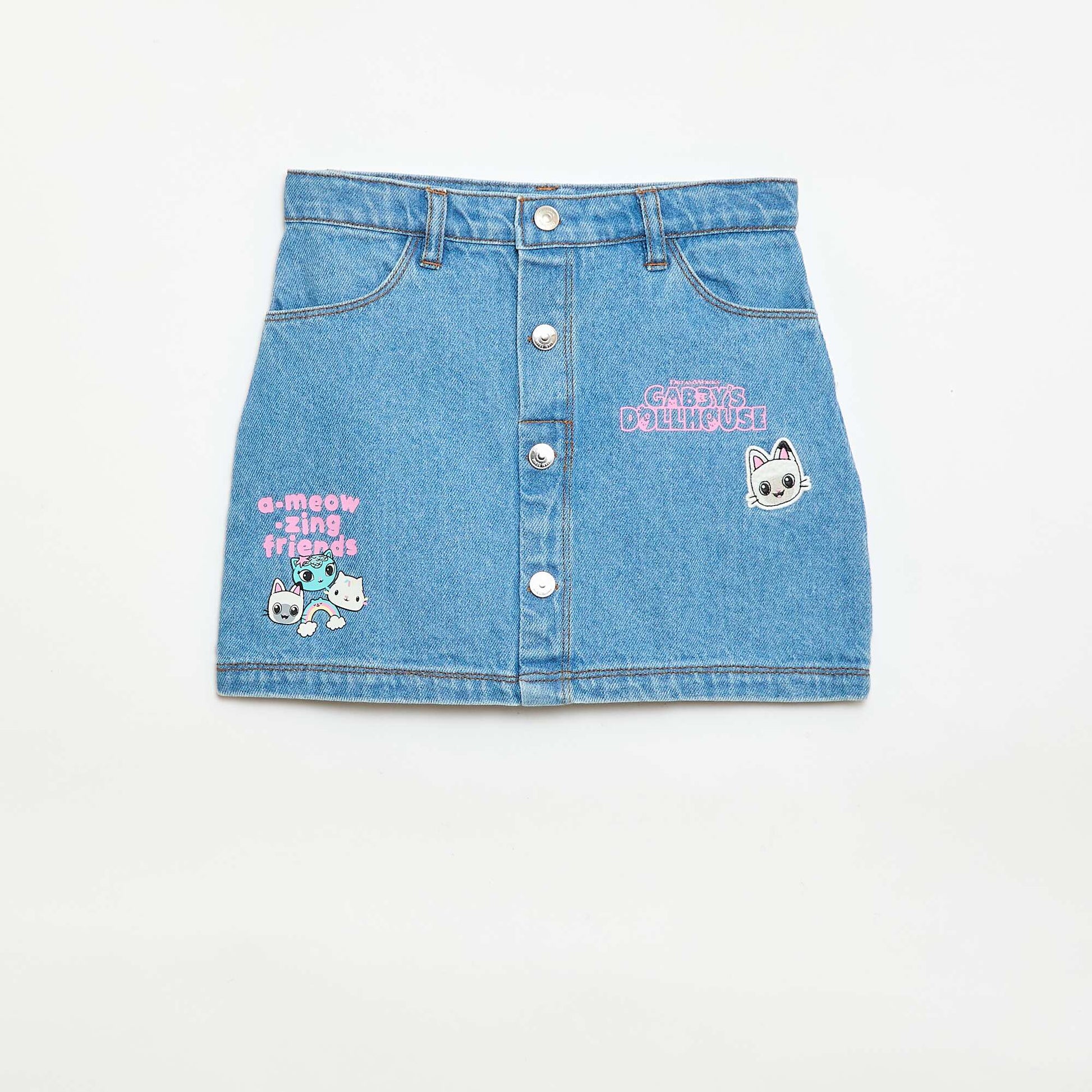 Jupe denim 'Gabby et la maison magique' BLEU