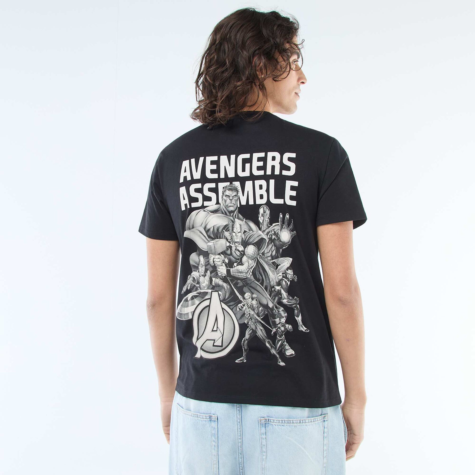 T-shirt regular 'Avengers' NOIR