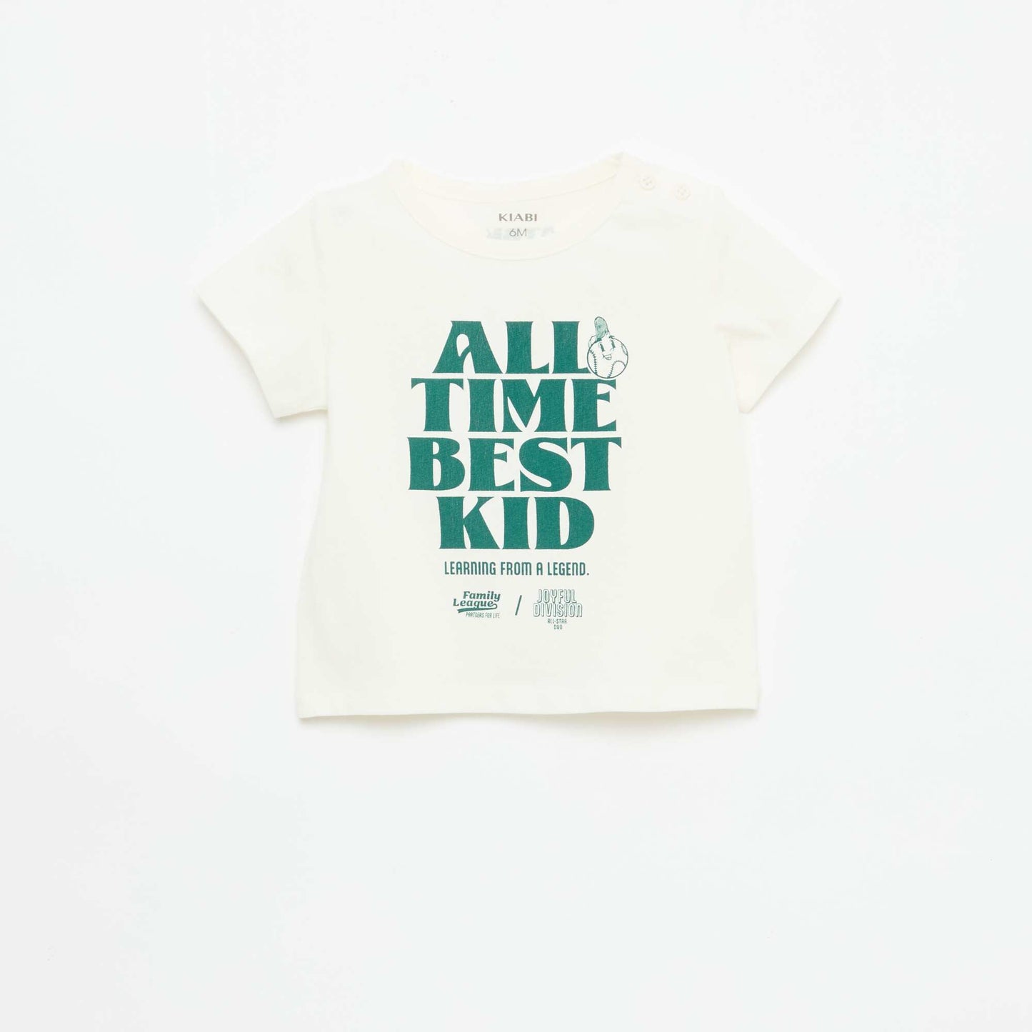 T-shirt en jersey manches courtes BLANC