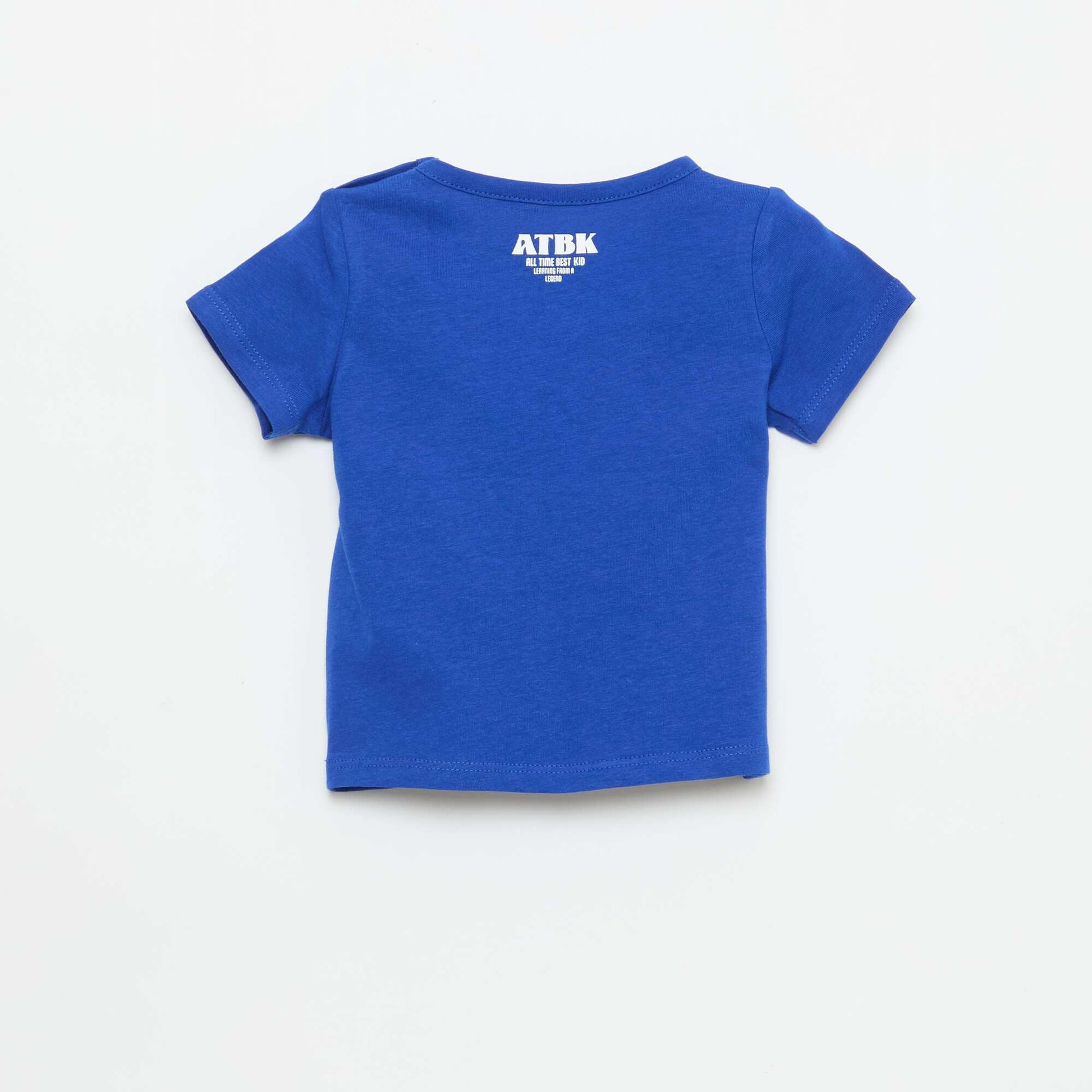 T-shirt en jersey manches courtes BLEU