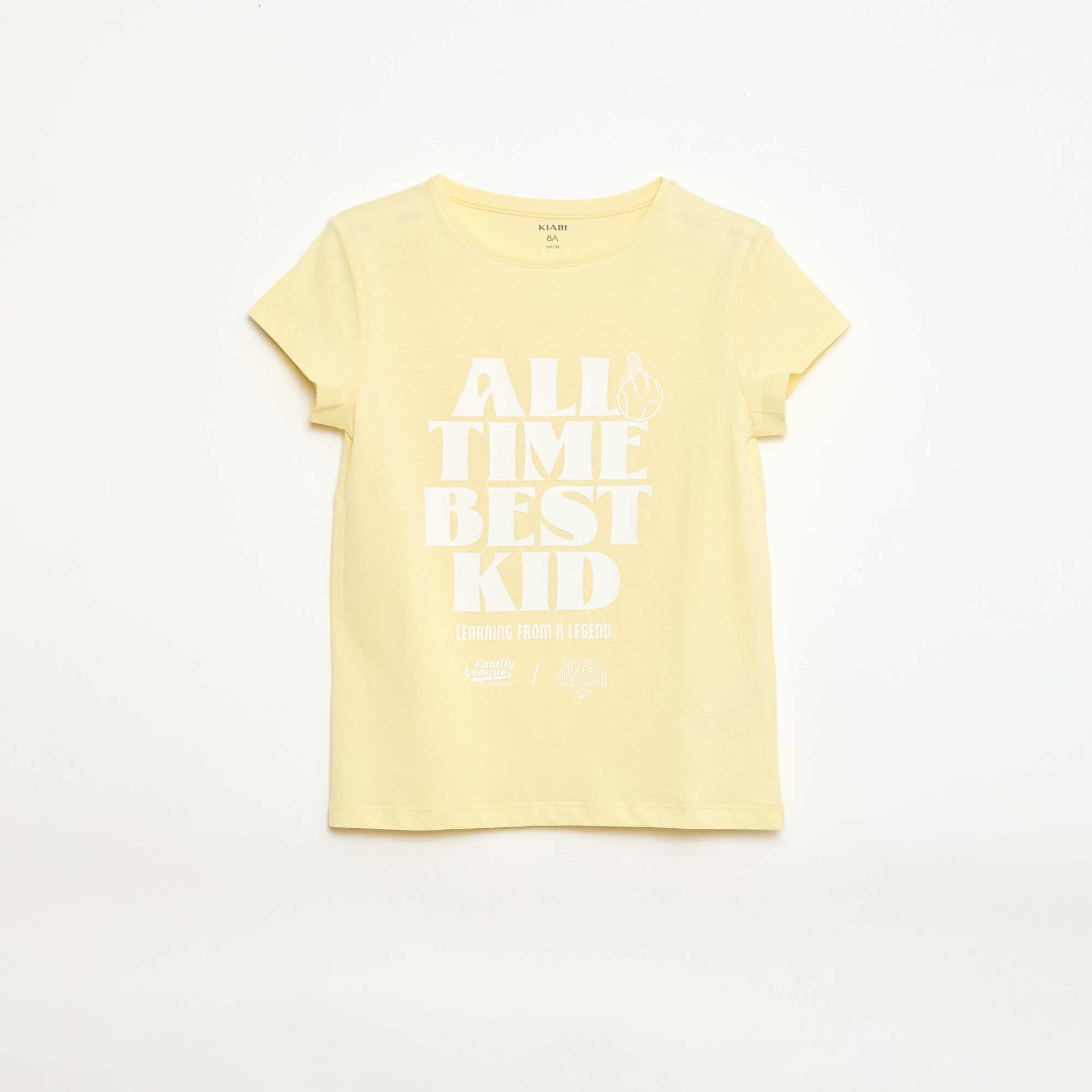 T-shirt à message fête des pères JAUNE