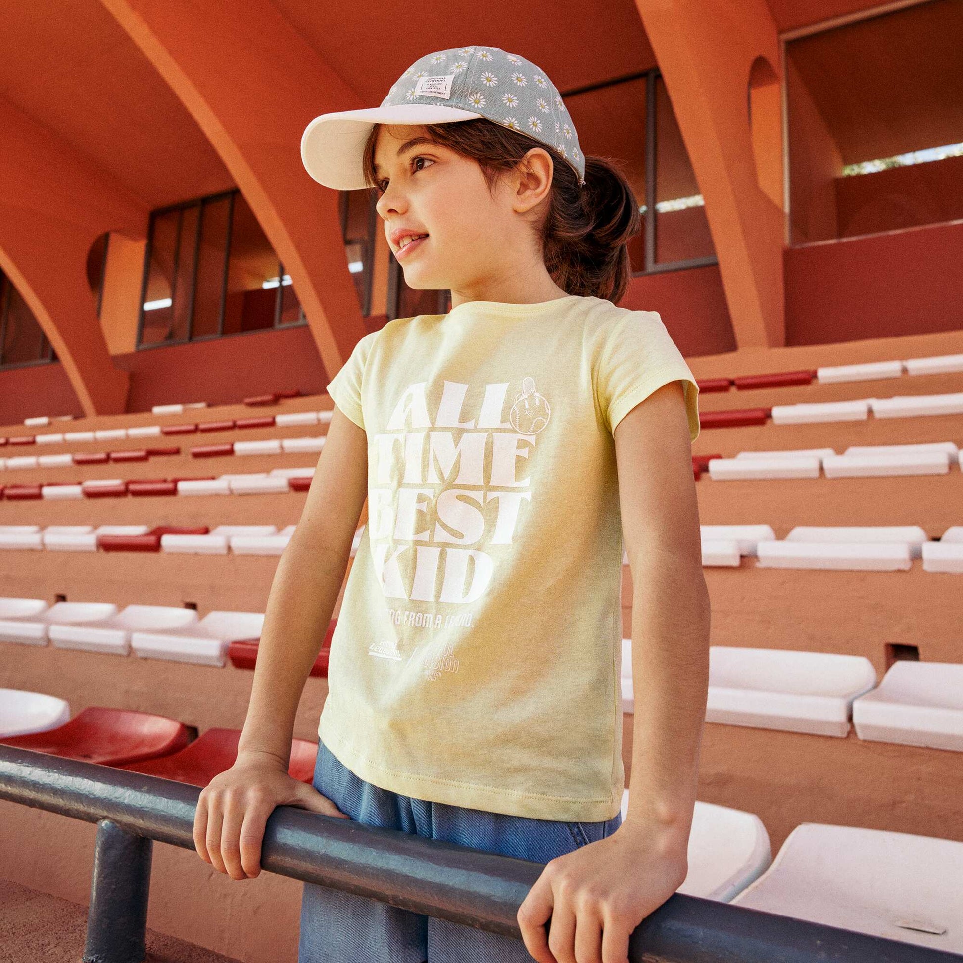 T-shirt à message fête des pères JAUNE