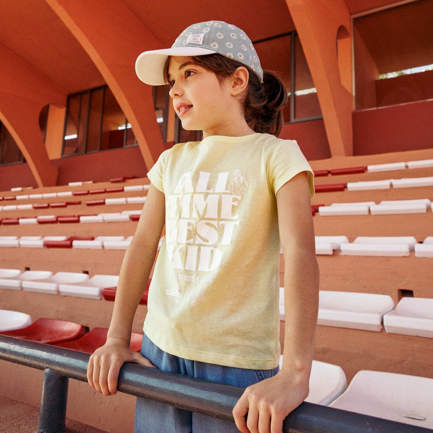 T-shirt à message fête des pères JAUNE
