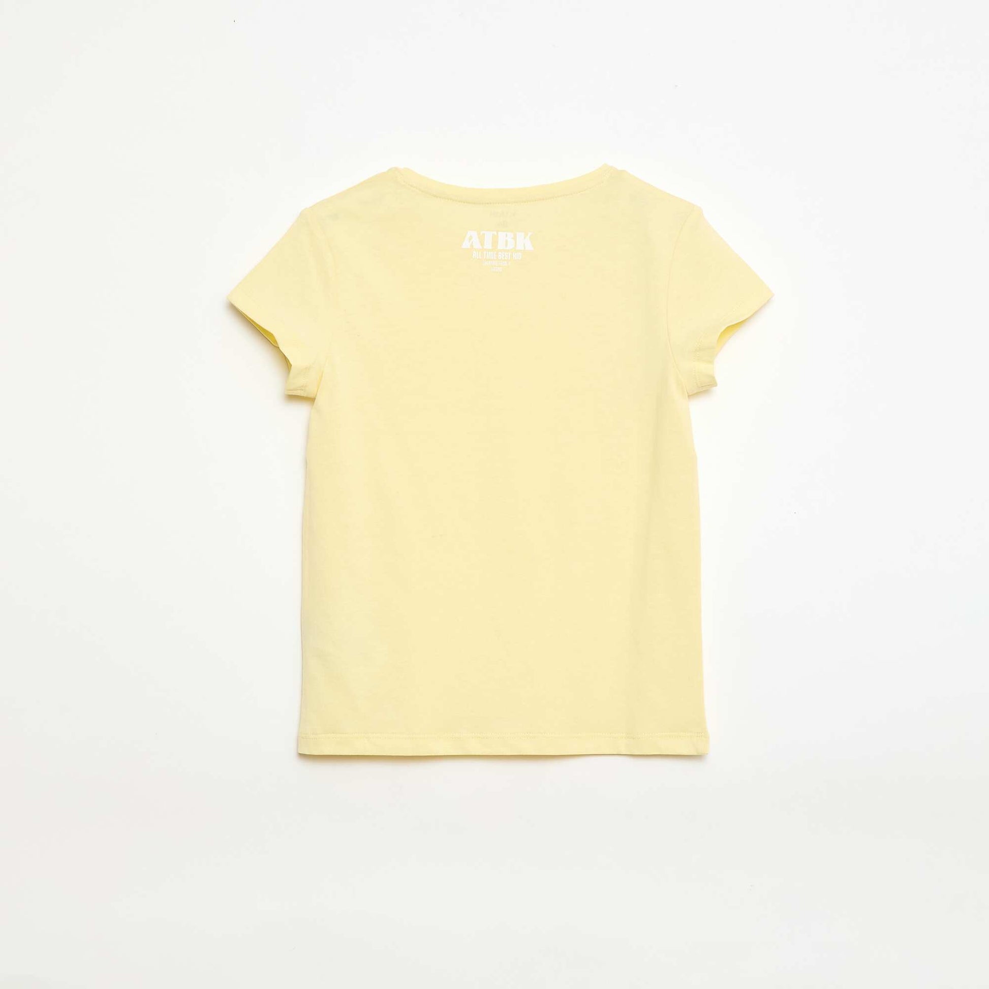 T-shirt à message fête des pères JAUNE