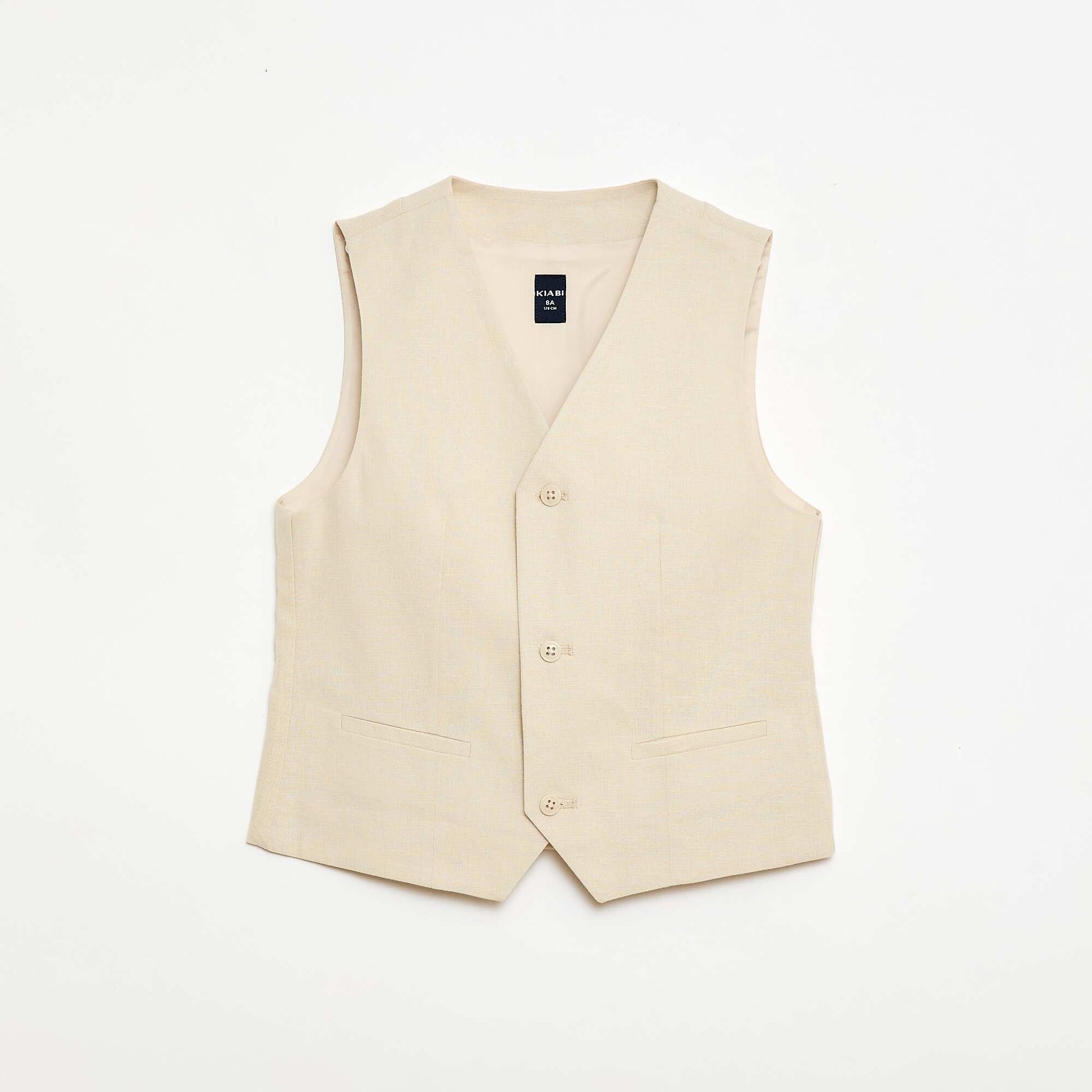 Gilet de costume sans manches BEIGE