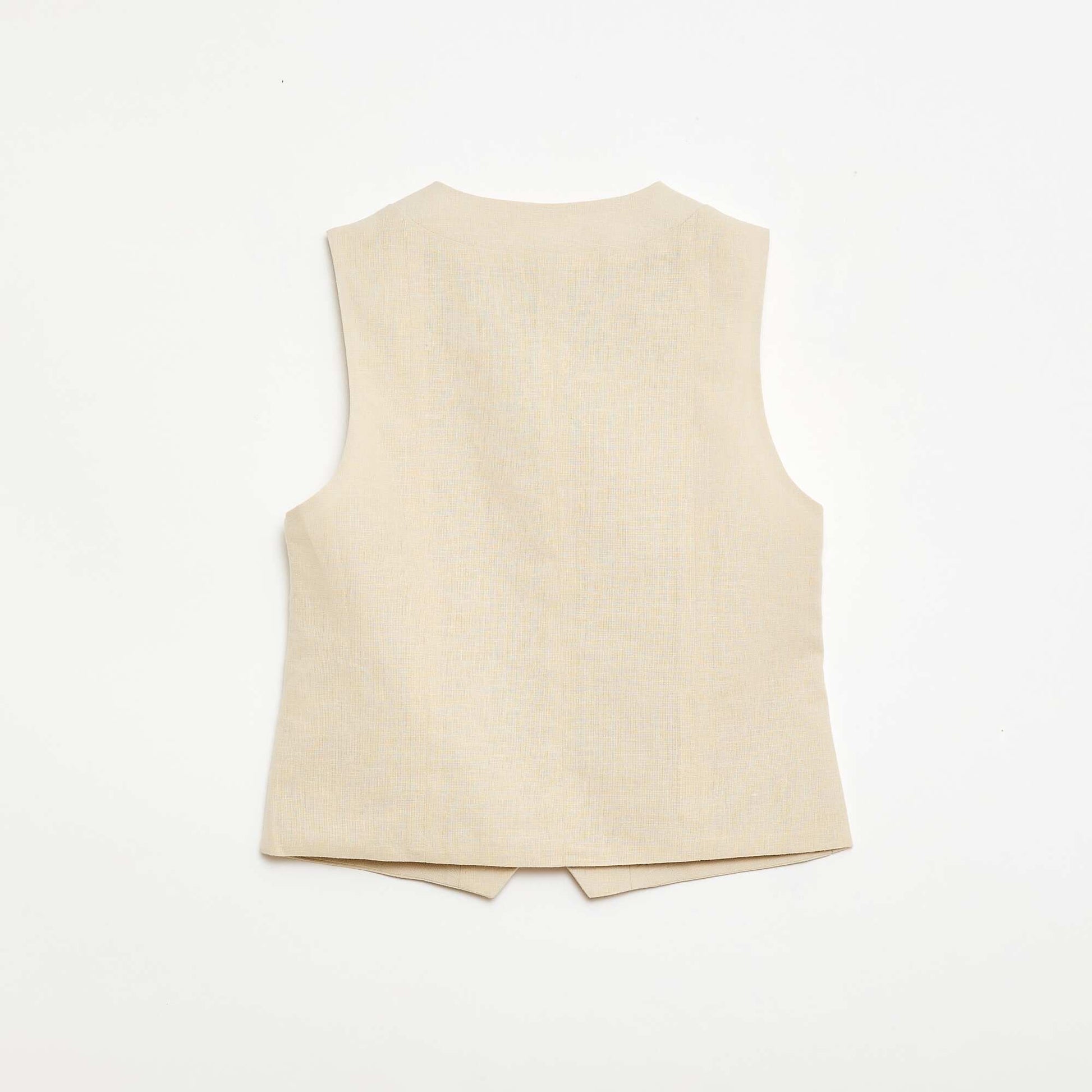 Gilet de costume sans manches BEIGE