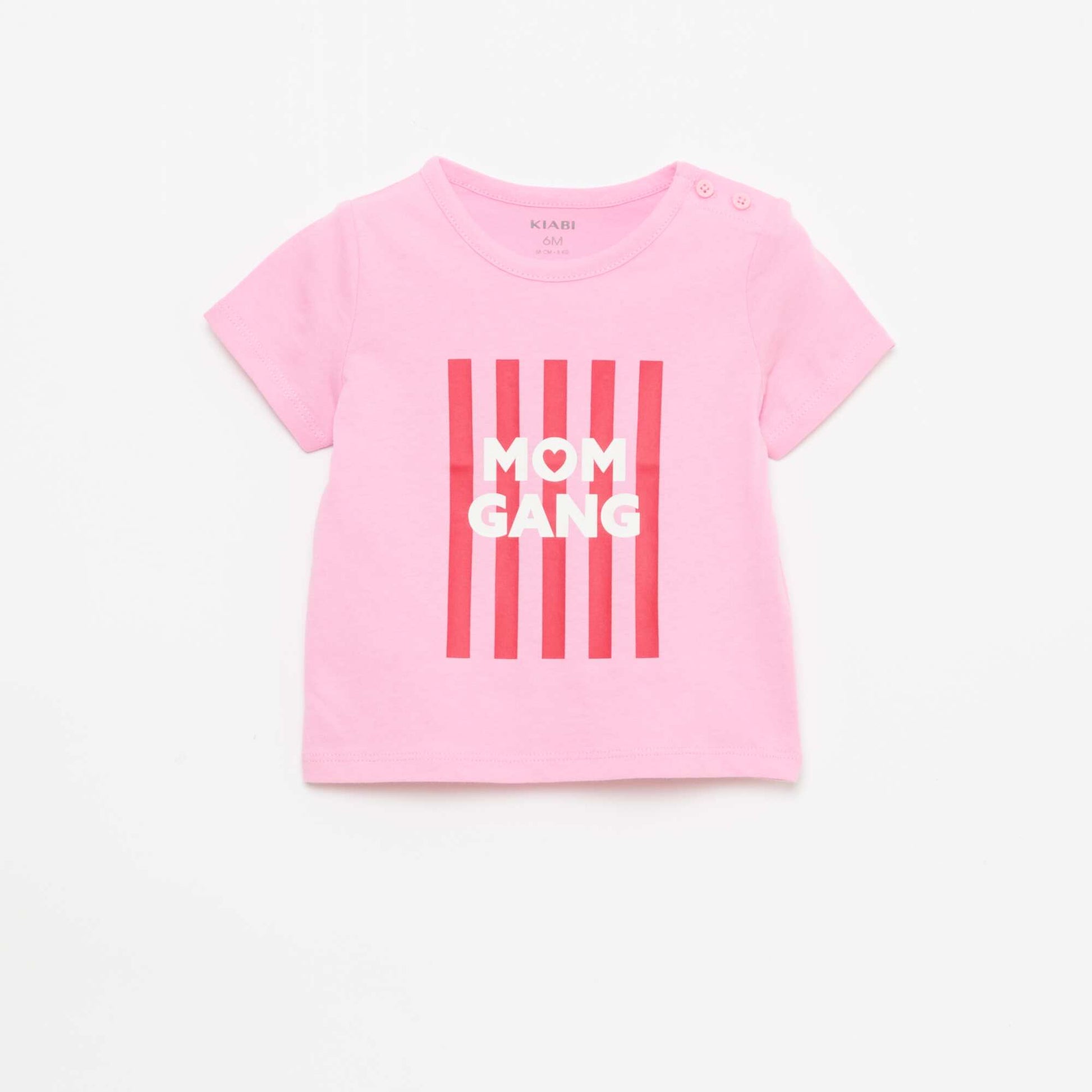 T-shirt spécial fête des mères en jersey coton ROSE