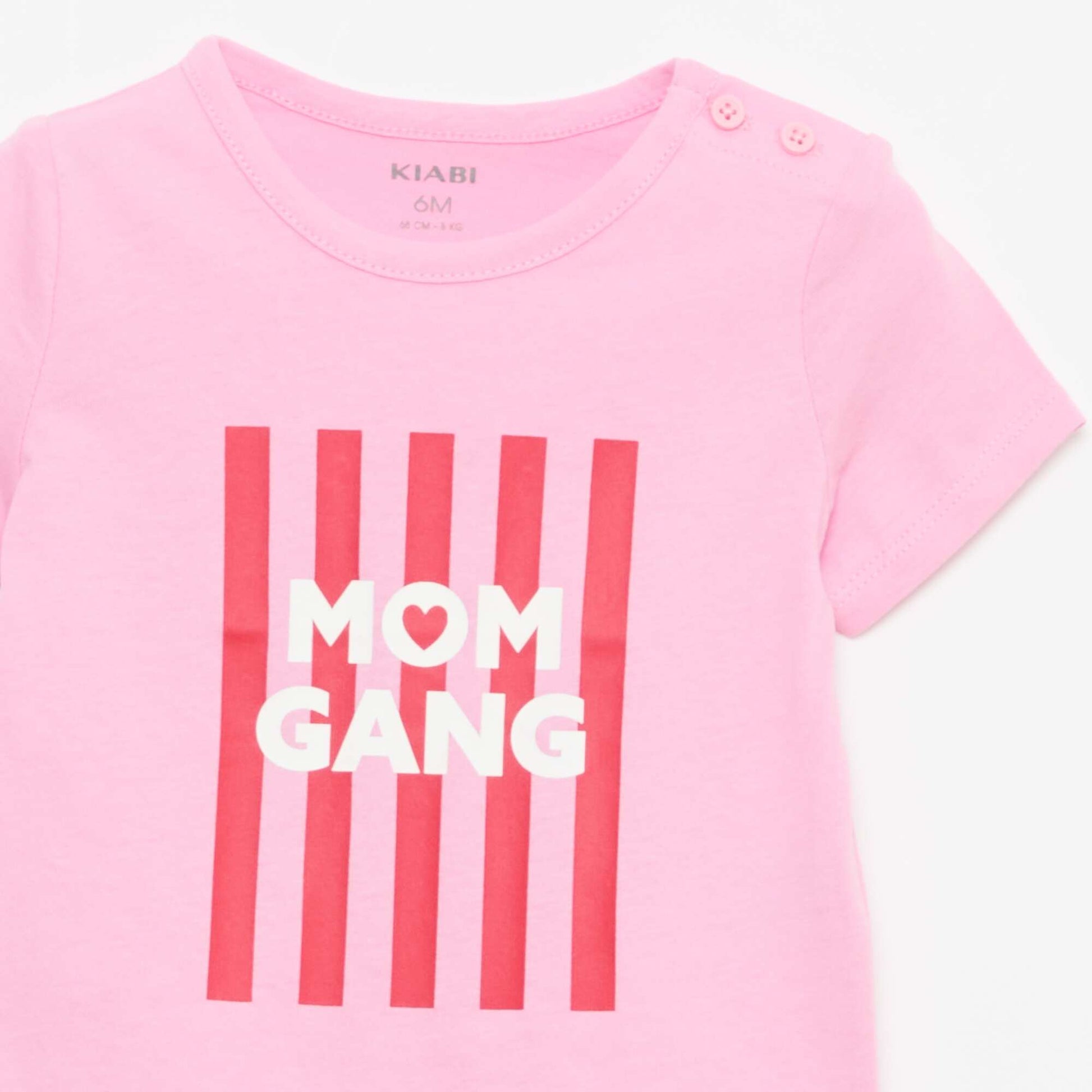 T-shirt spécial fête des mères en jersey coton ROSE