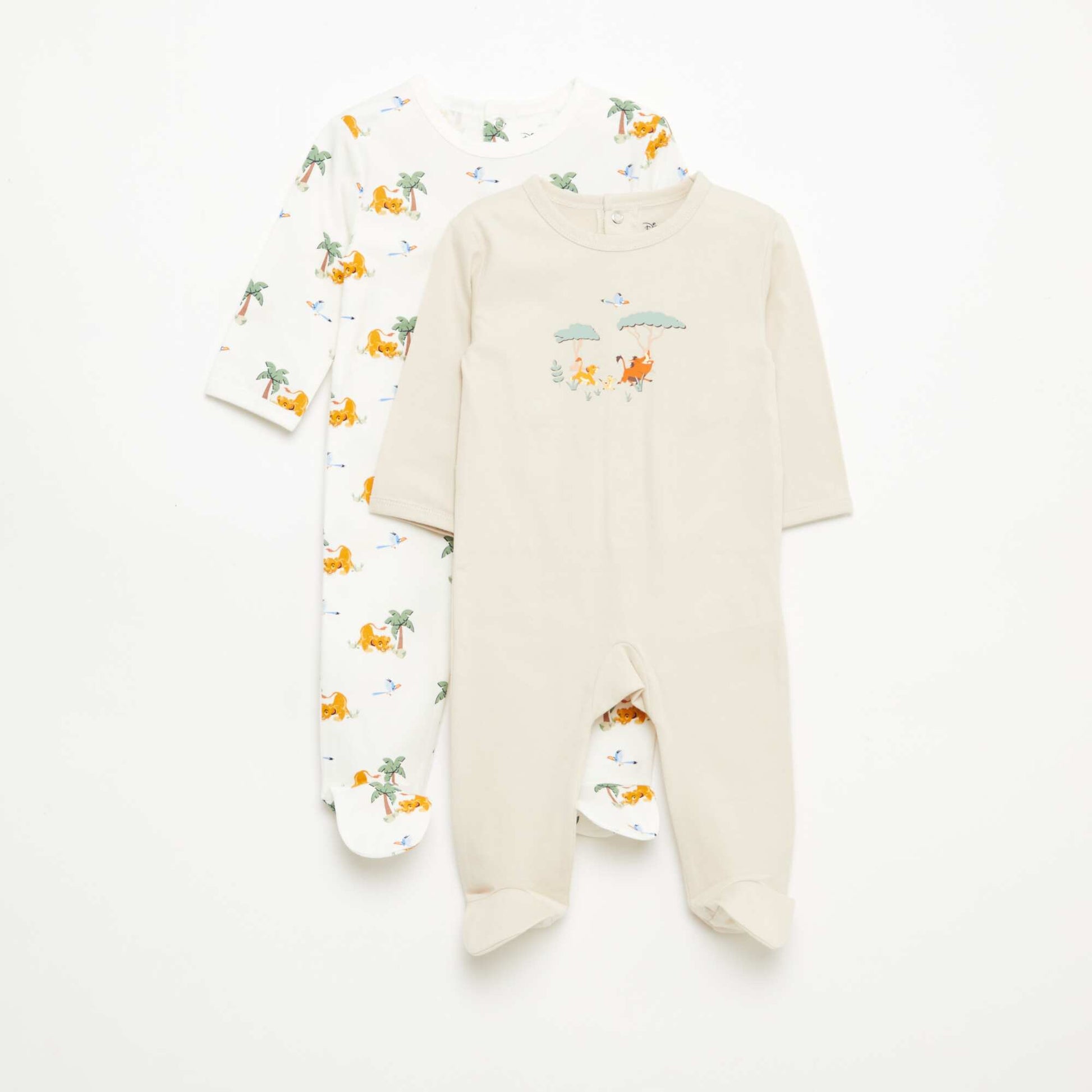 Lot 2 pyjamas 'Simba' BEIGE