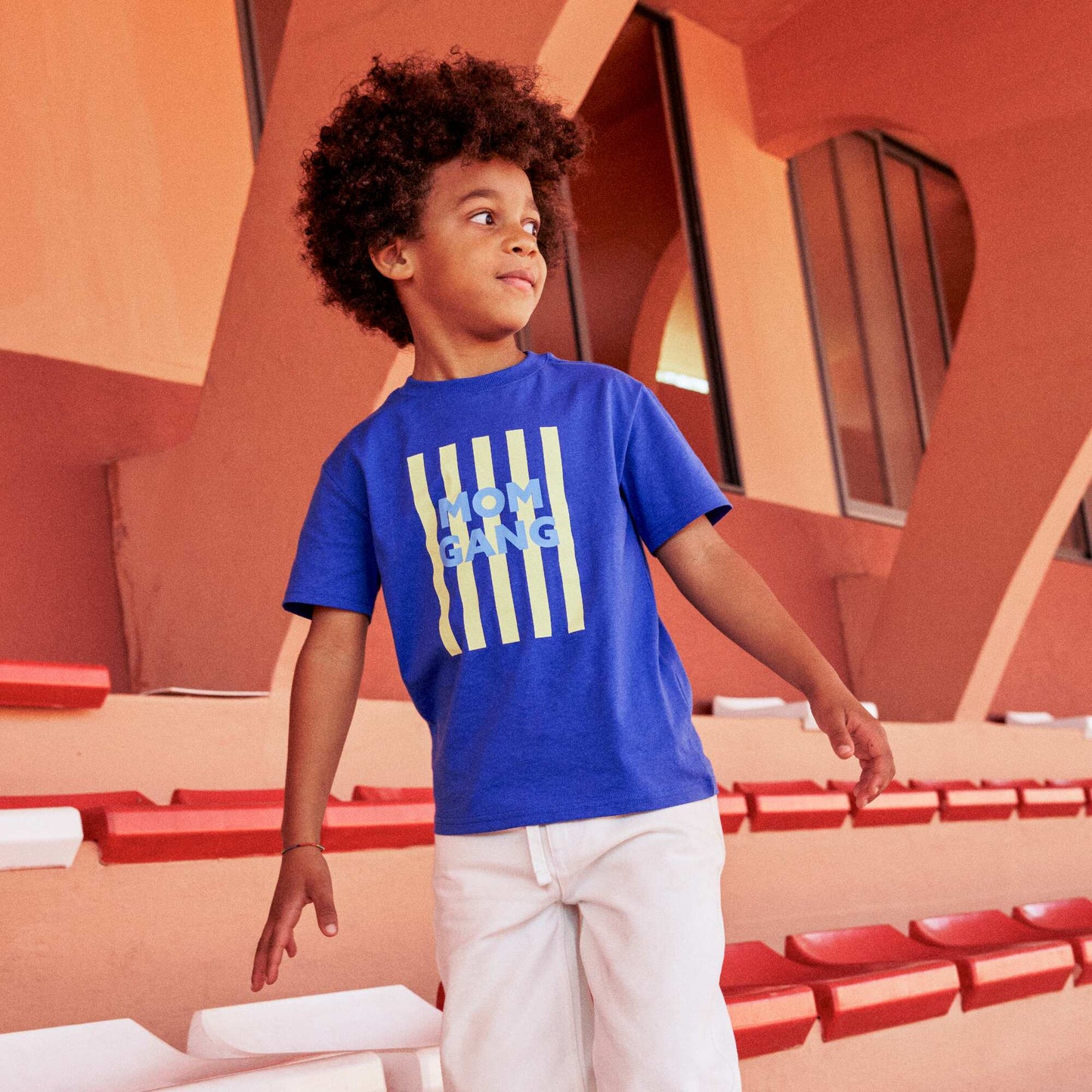 T-shirt à message fête des mères BLEU