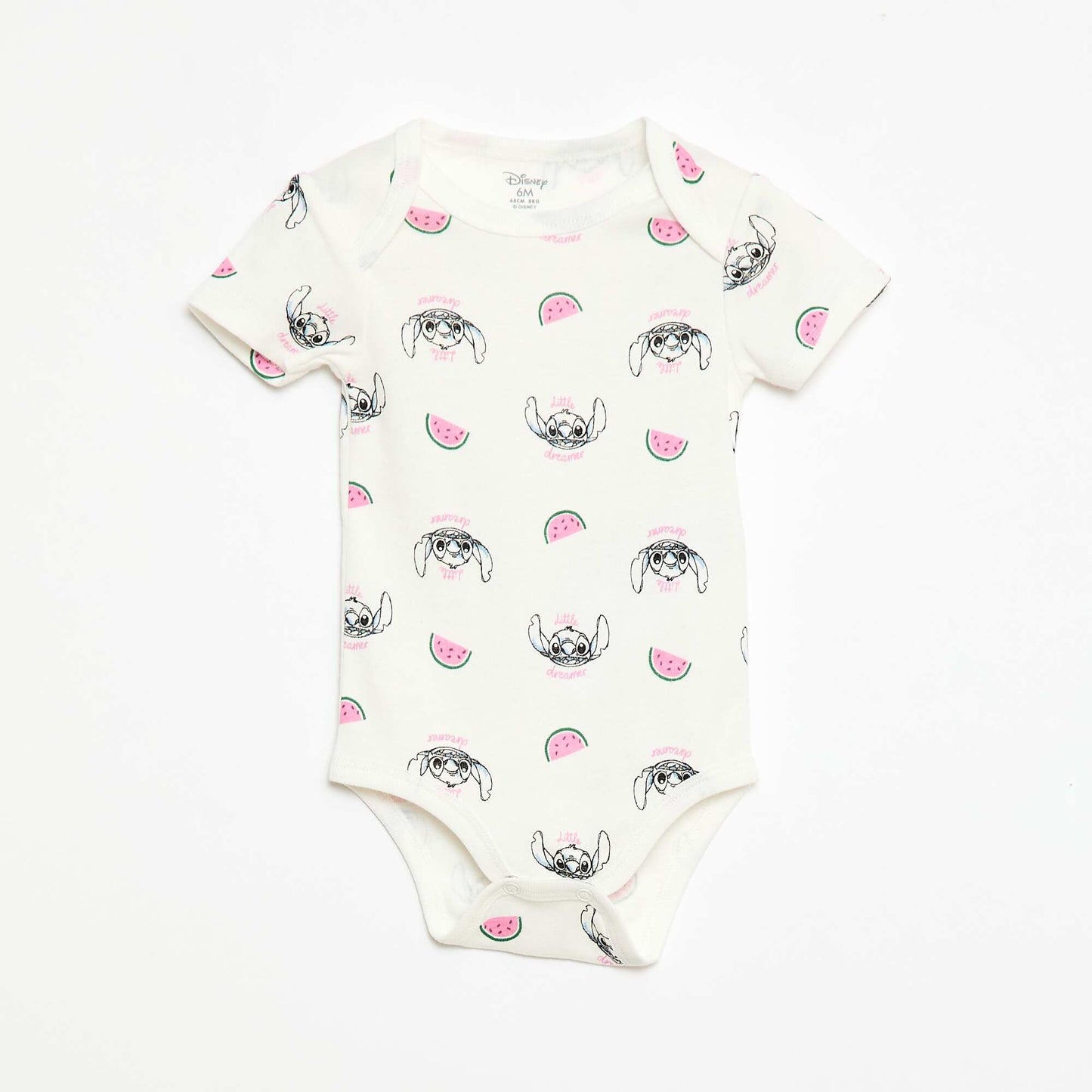 Lot de 2 bodies manches courtes 'Disney' 'Stitch' BLEU