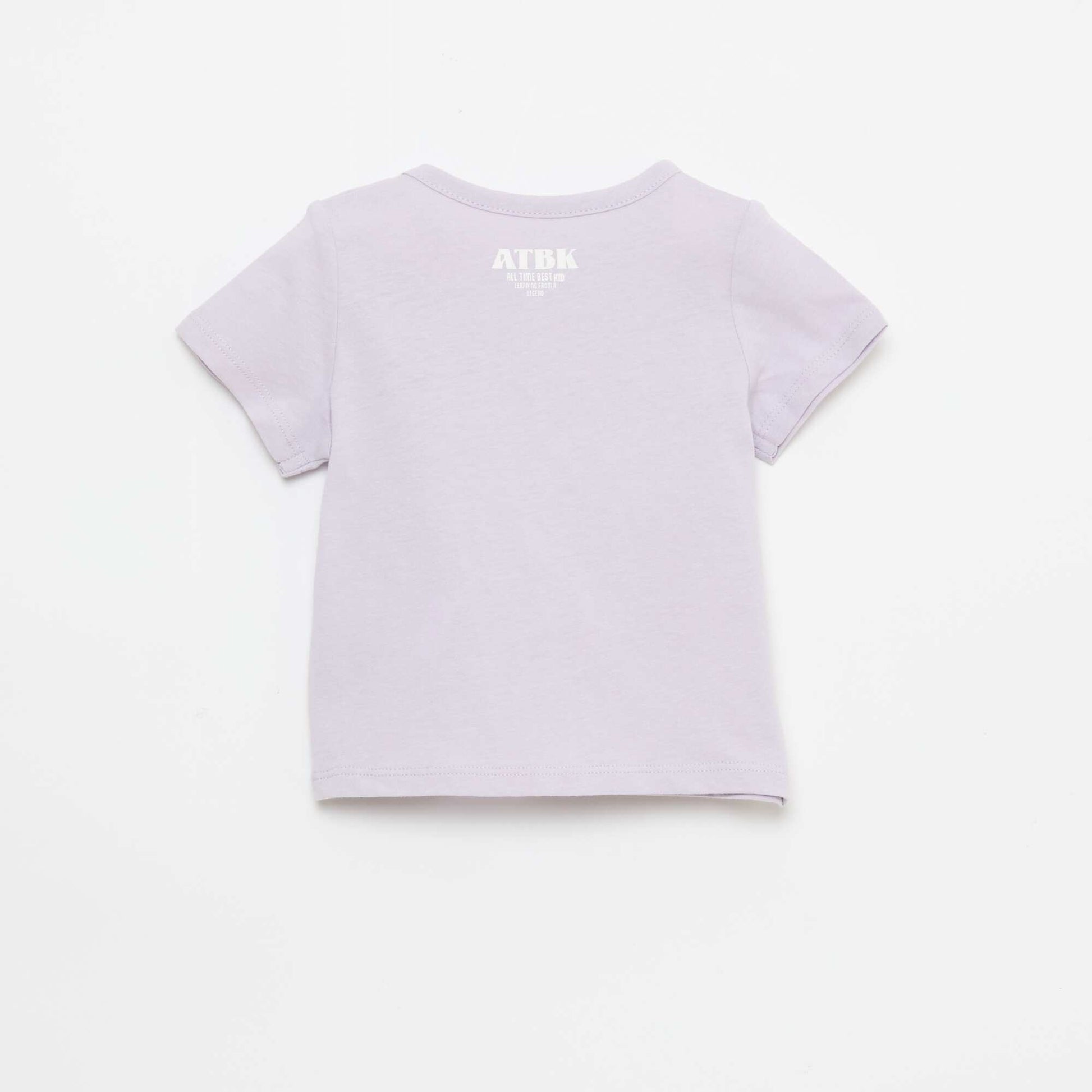 T-shirt en jersey manches courtes VIOLET