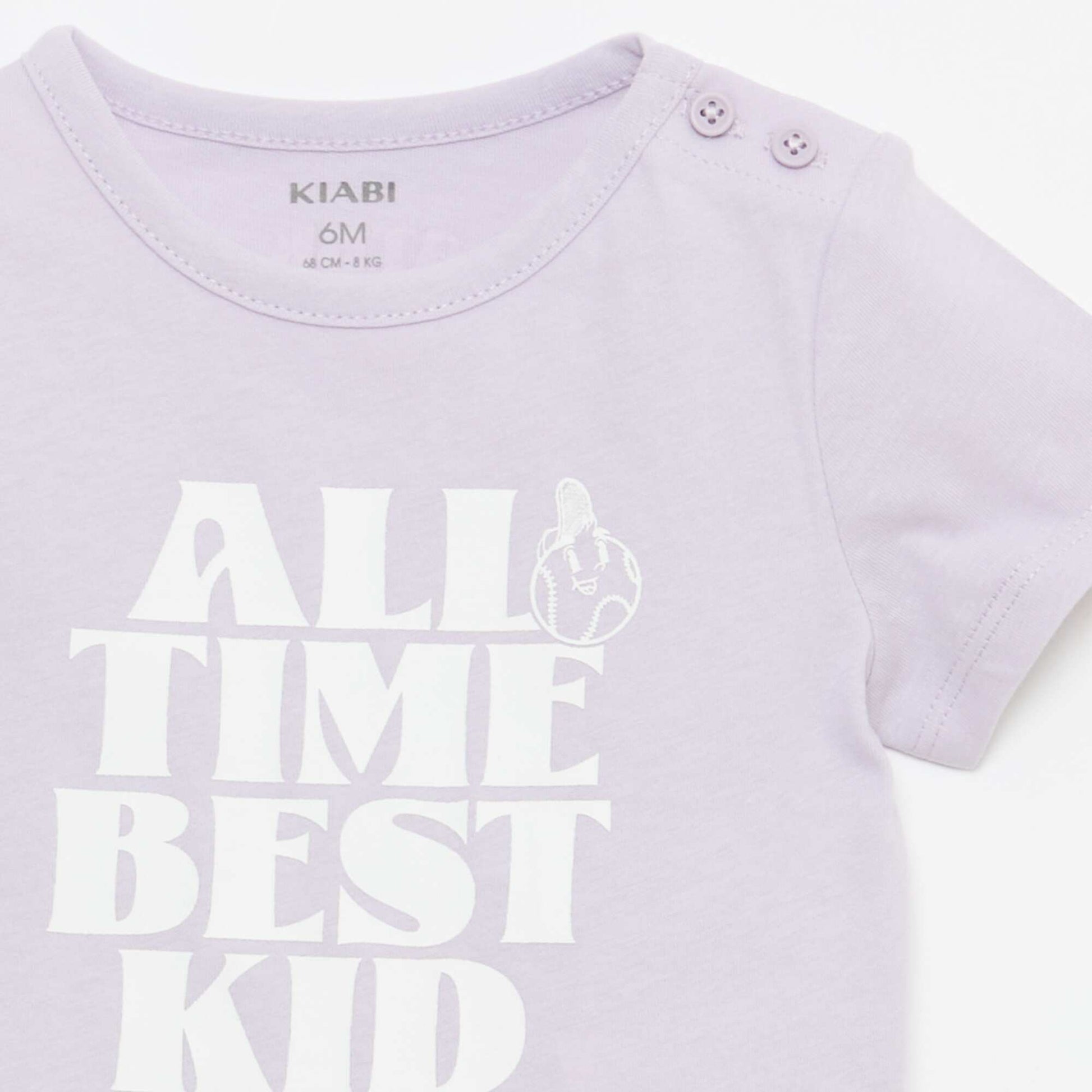 T-shirt en jersey manches courtes VIOLET