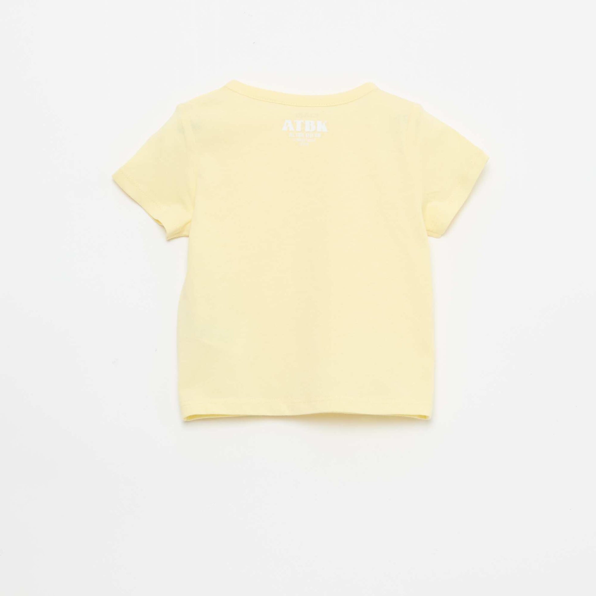 T-shirt en jersey manches courtes JAUNE
