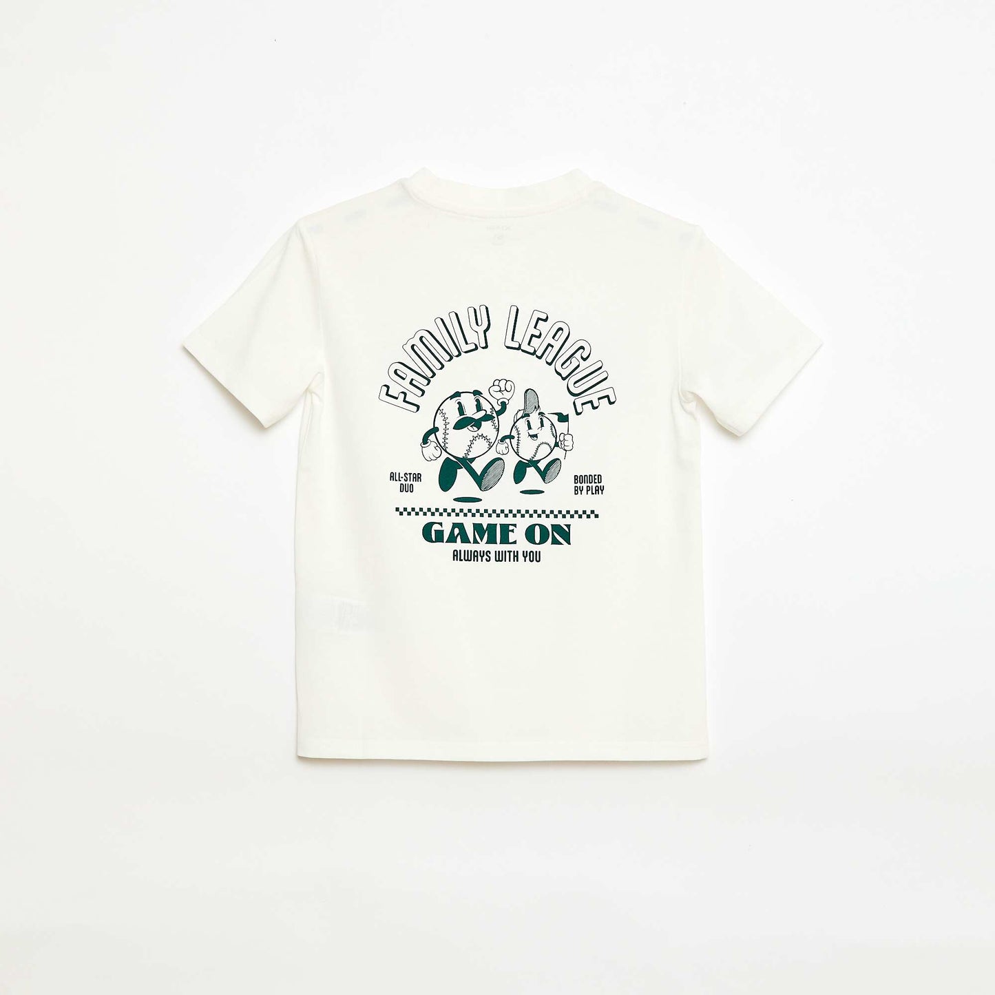 T-shirt animé fête des pères BLANC