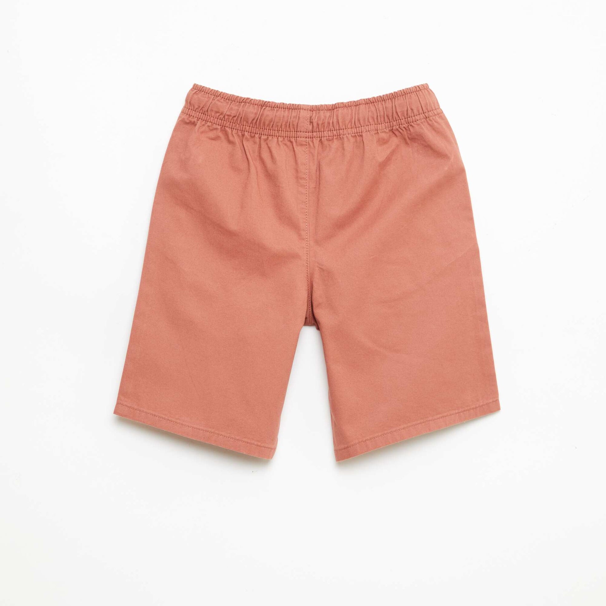 Bermuda chino uni avec liens de serrage ROSE