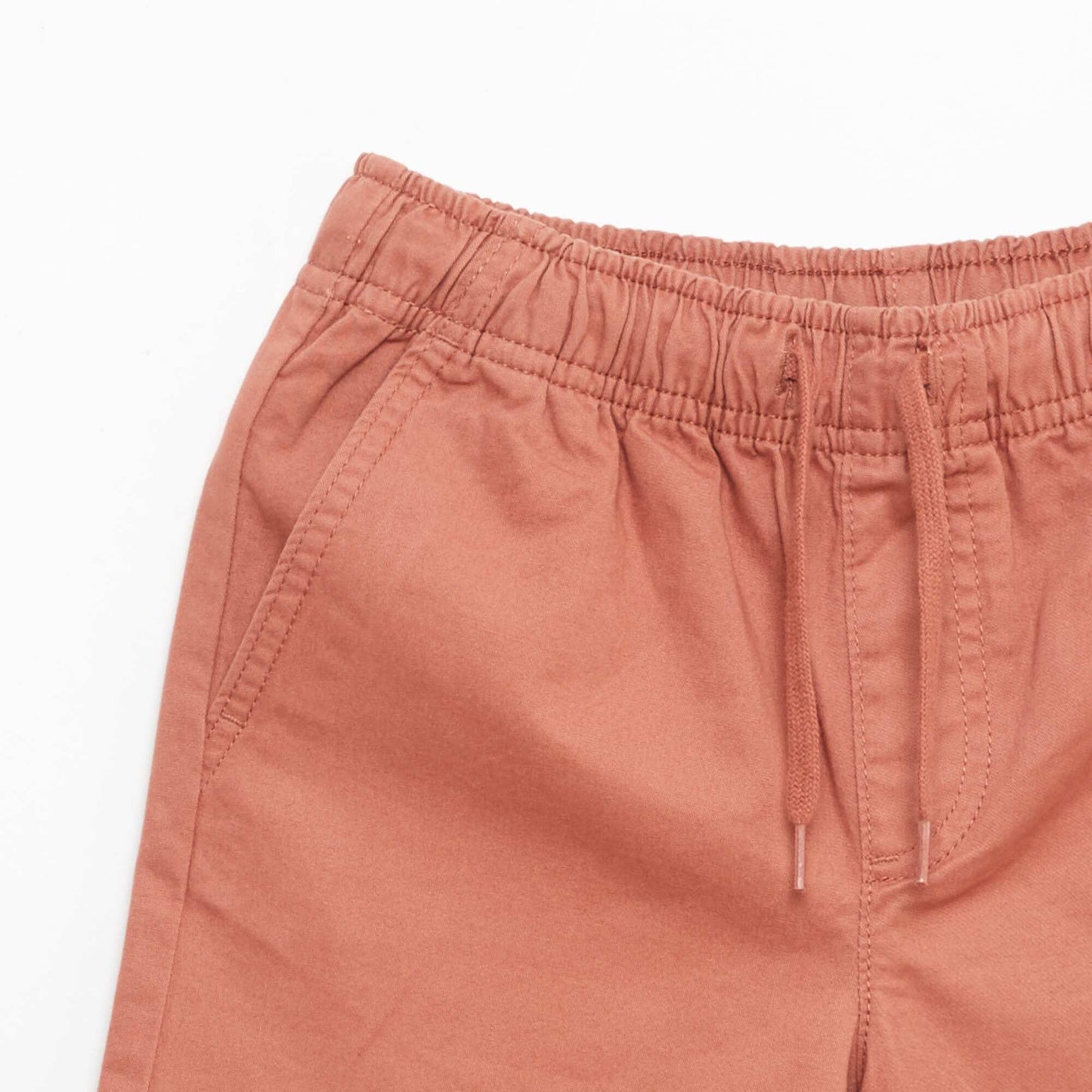 Bermuda chino uni avec liens de serrage ROSE