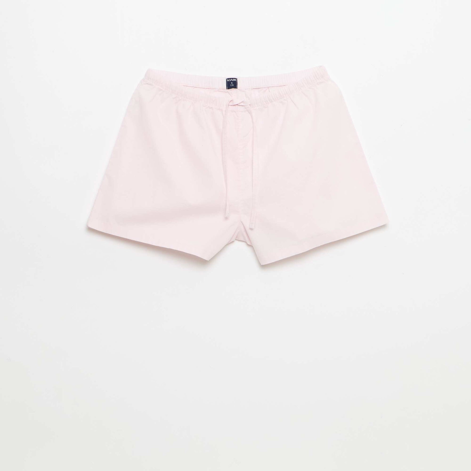 Lot de 2 shorts popeline avec cordon en coton ROSE