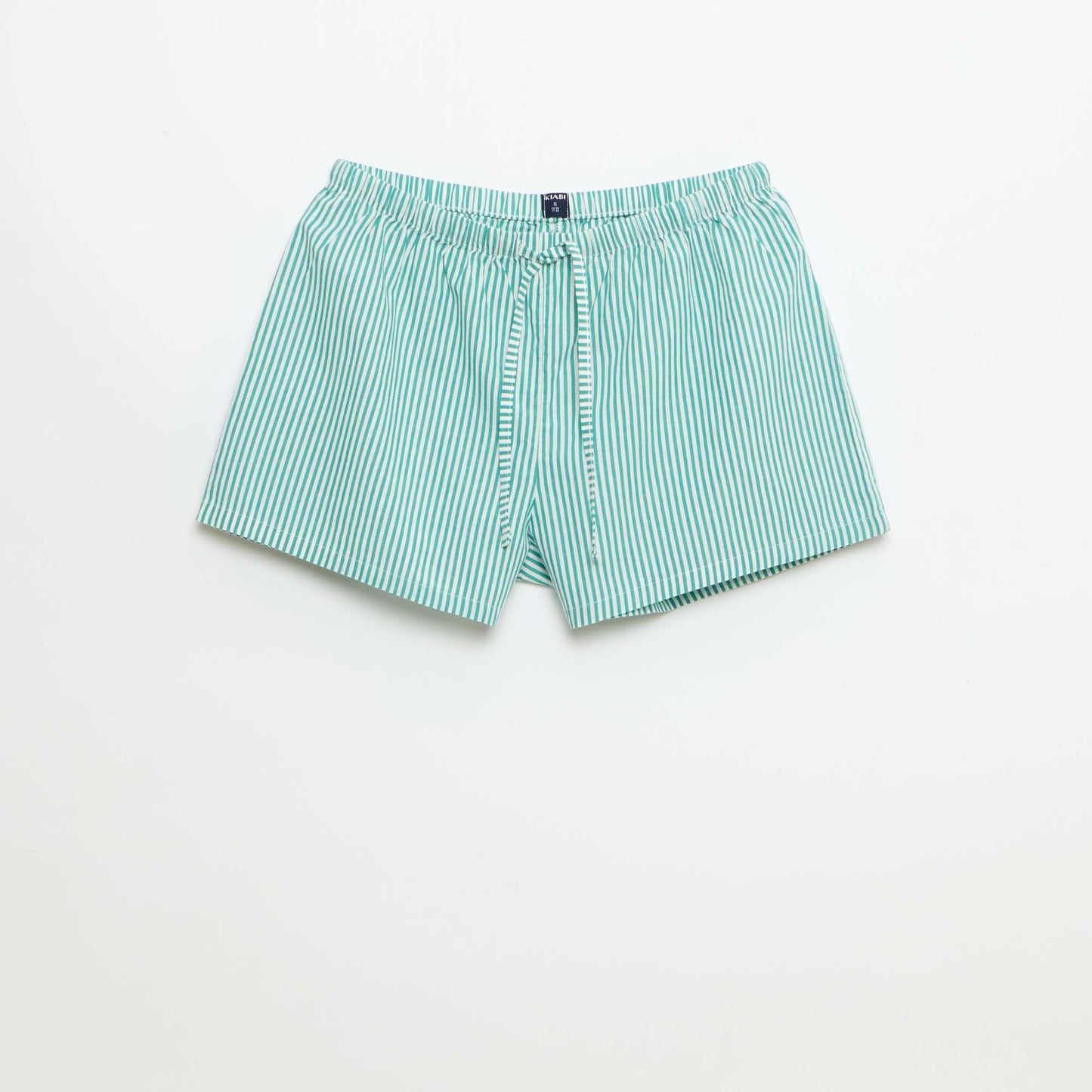 Lot de 2 shorts popeline avec cordon en coton VERT