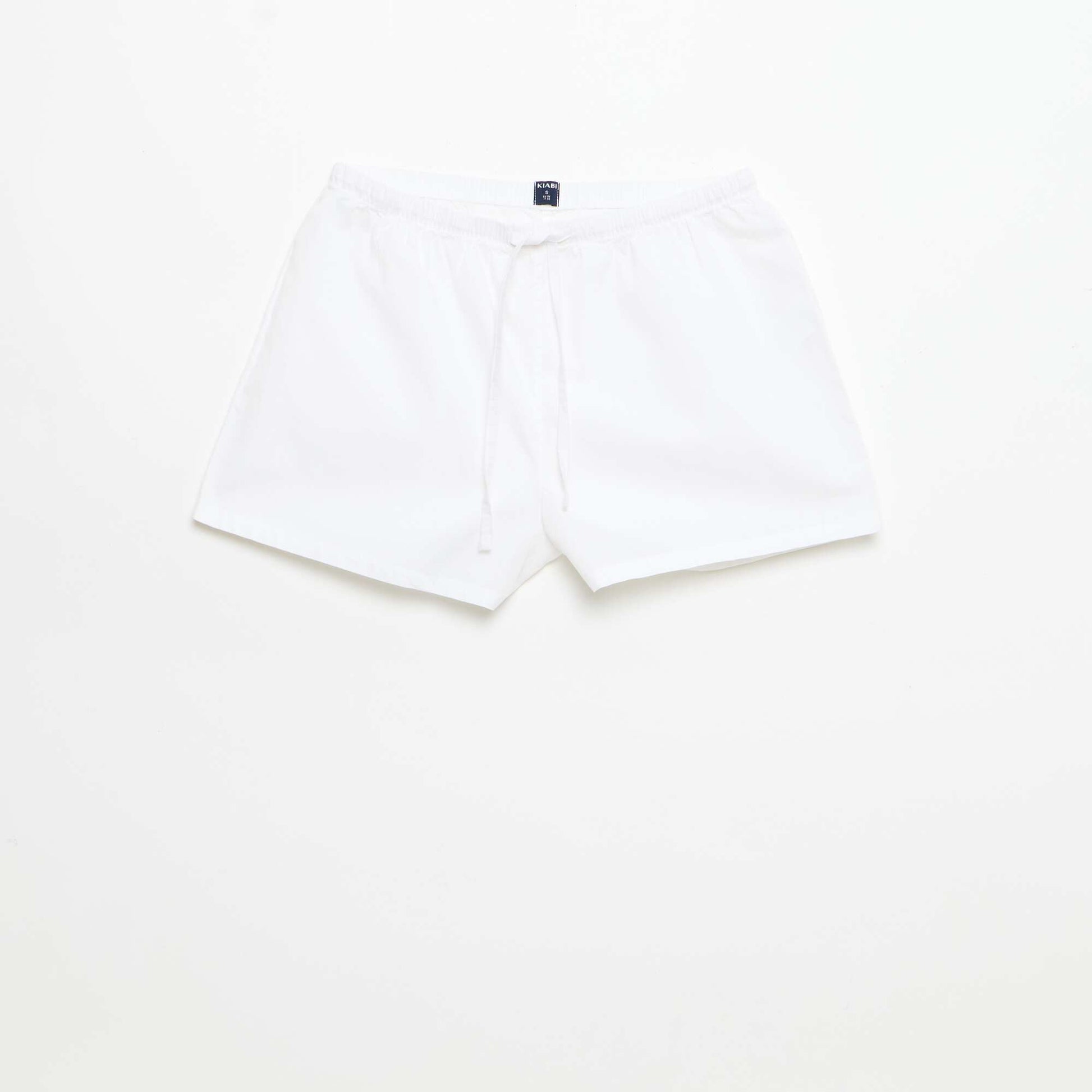 Lot de 2 shorts popeline avec cordon en coton VERT