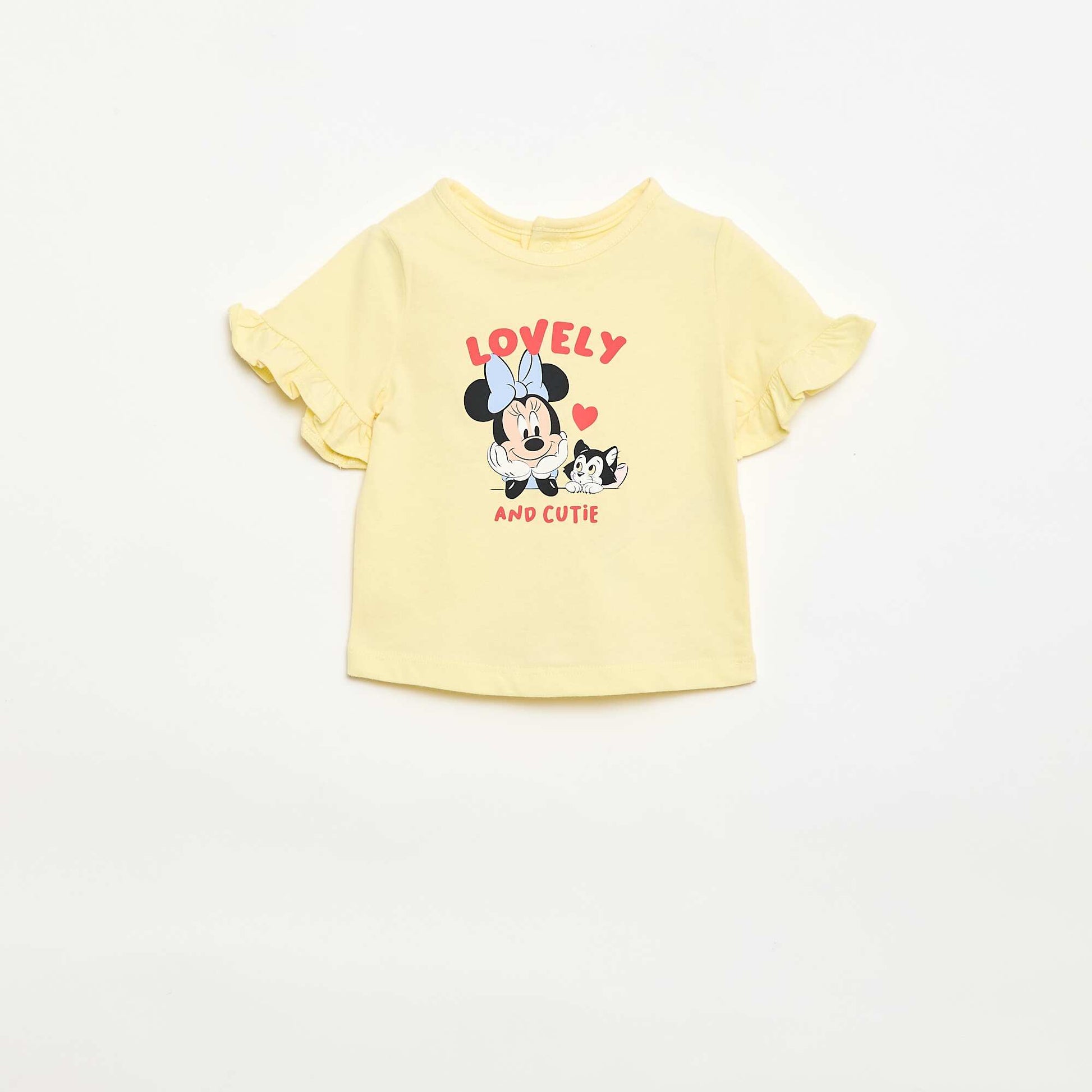 T-shirt 'Disney' 'Minnie' à manches courtes JAUNE