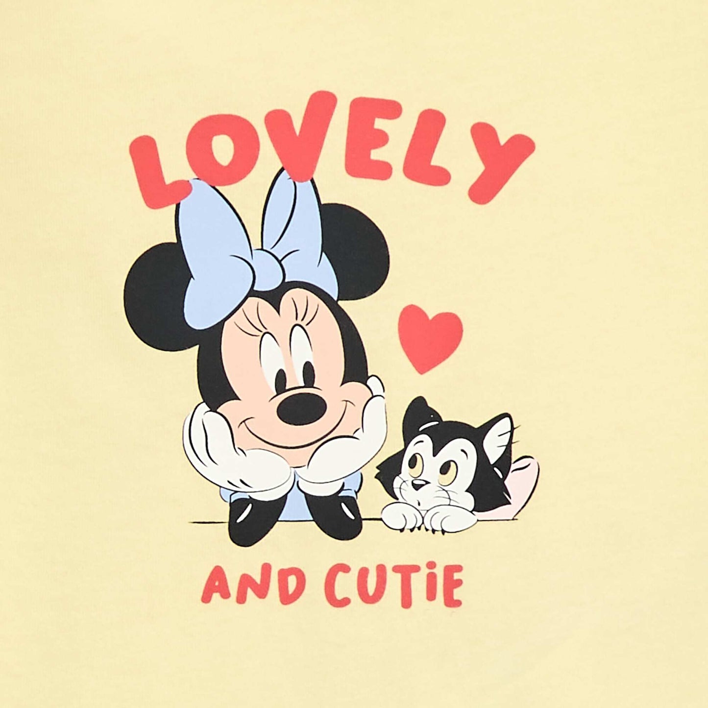 T-shirt 'Disney' 'Minnie' à manches courtes JAUNE