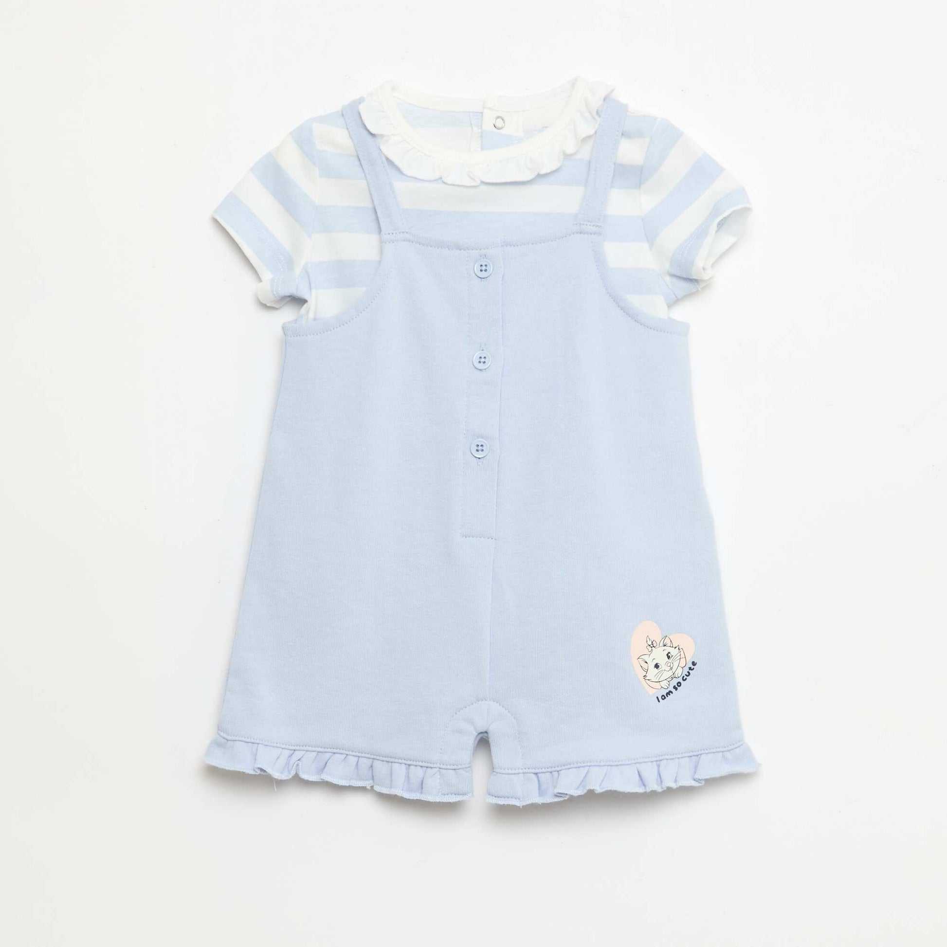 Ensemble 'Disney' 2 pièces - T-shirt + combinaison courte BLEU