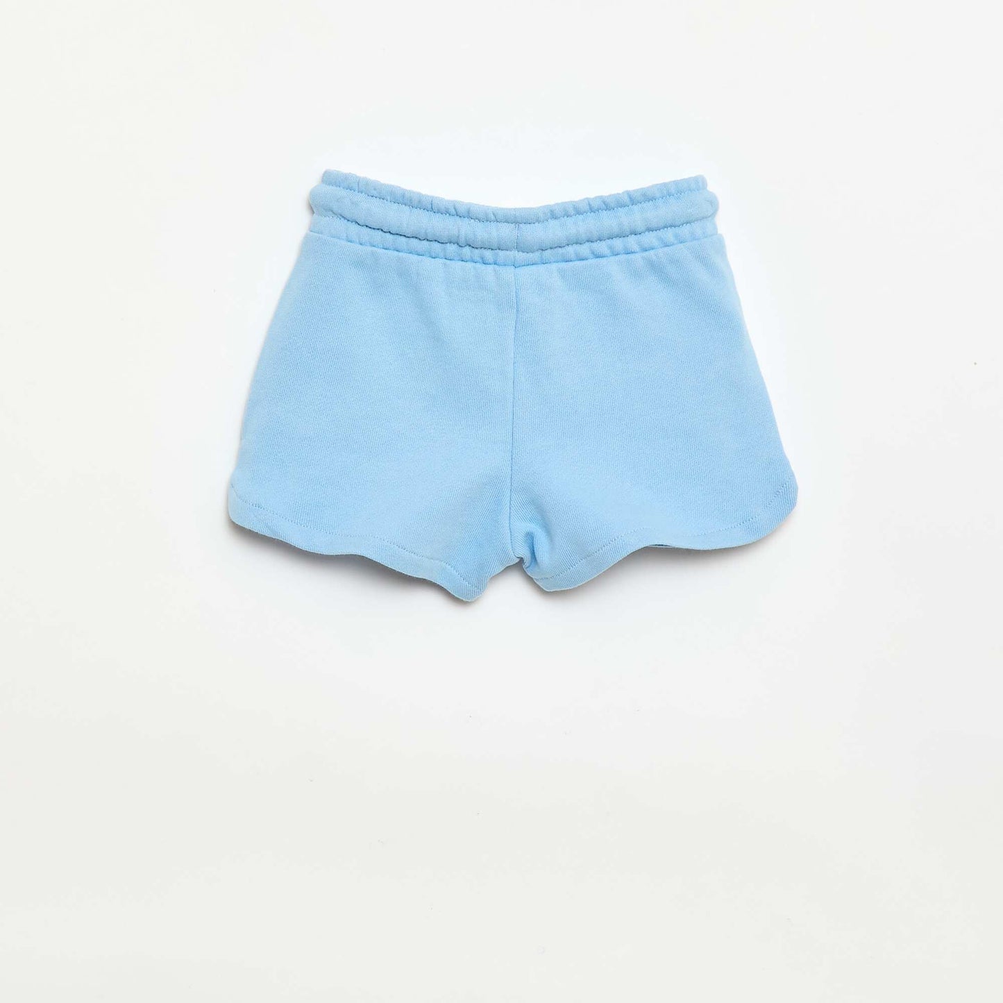 Short en molleton léger uni BLEU