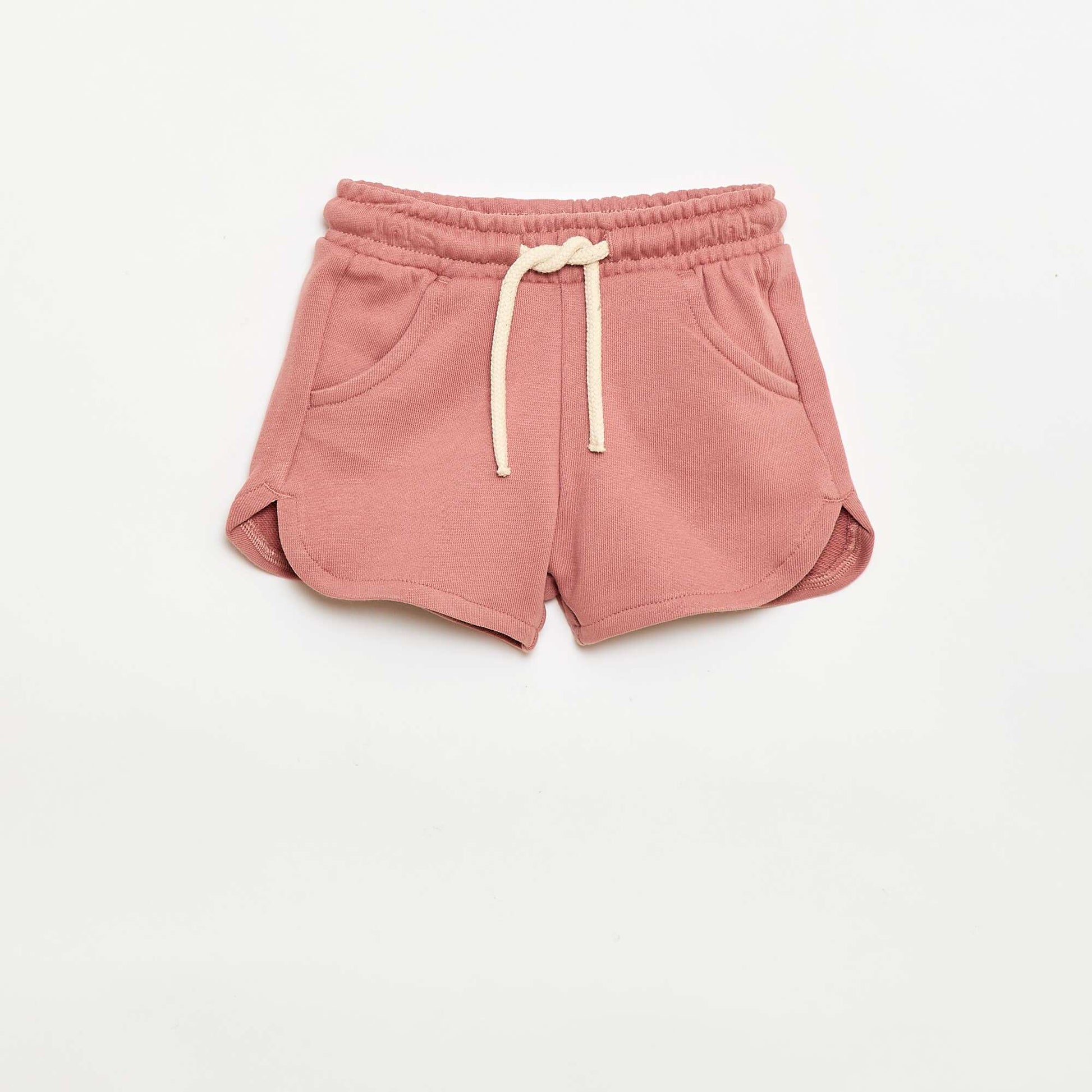 Short en molleton léger uni ROSE