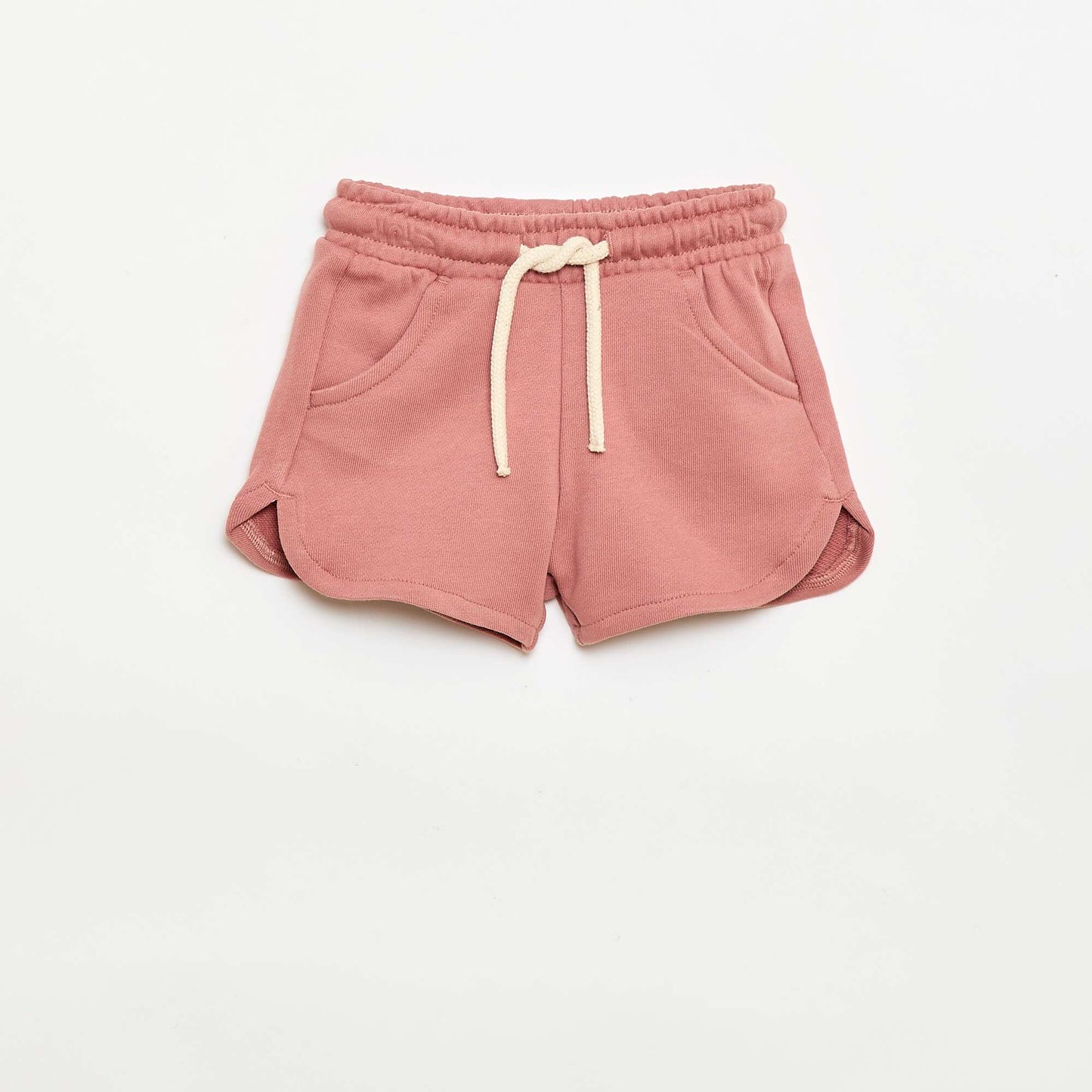 Short en molleton léger uni ROSE