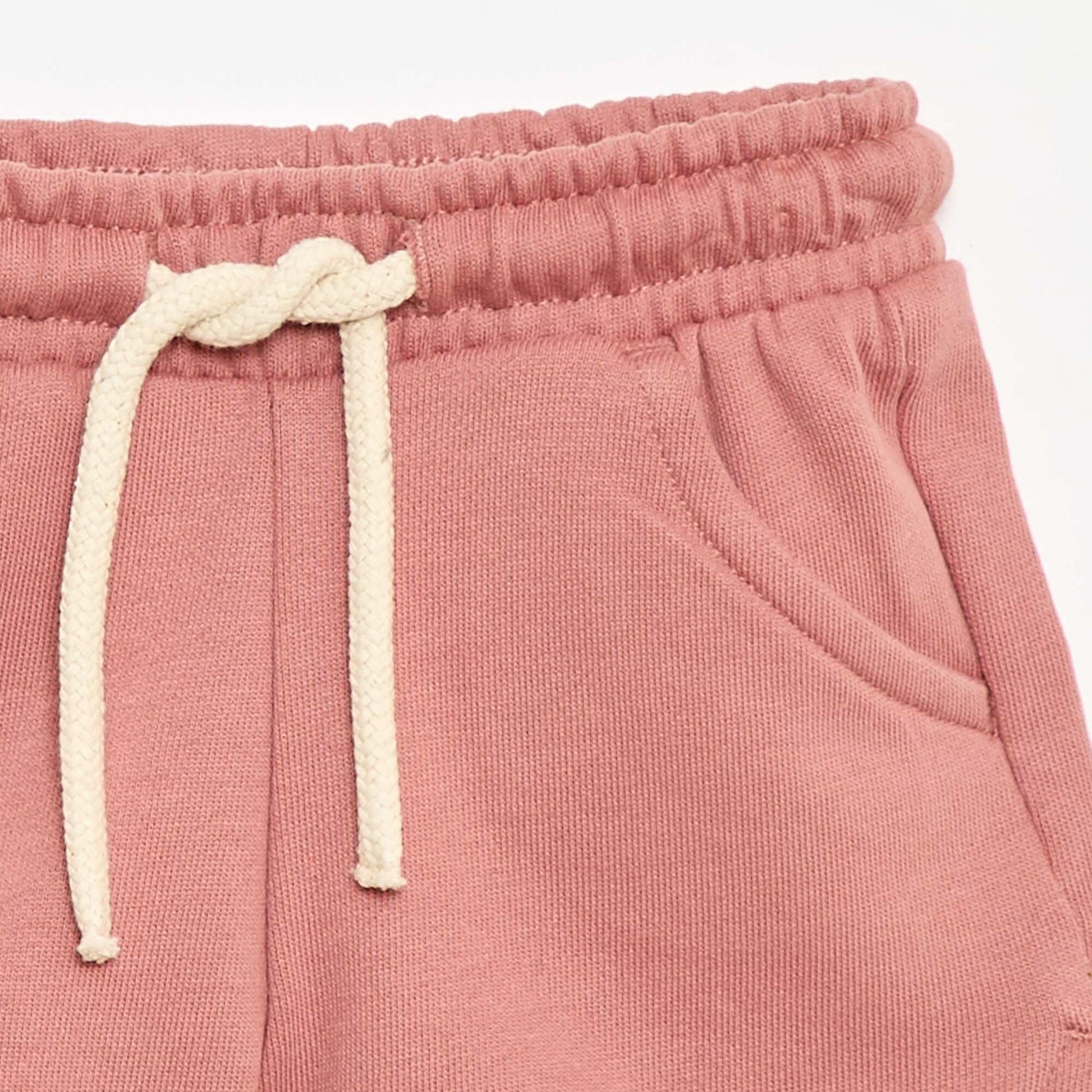 Short en molleton léger uni ROSE