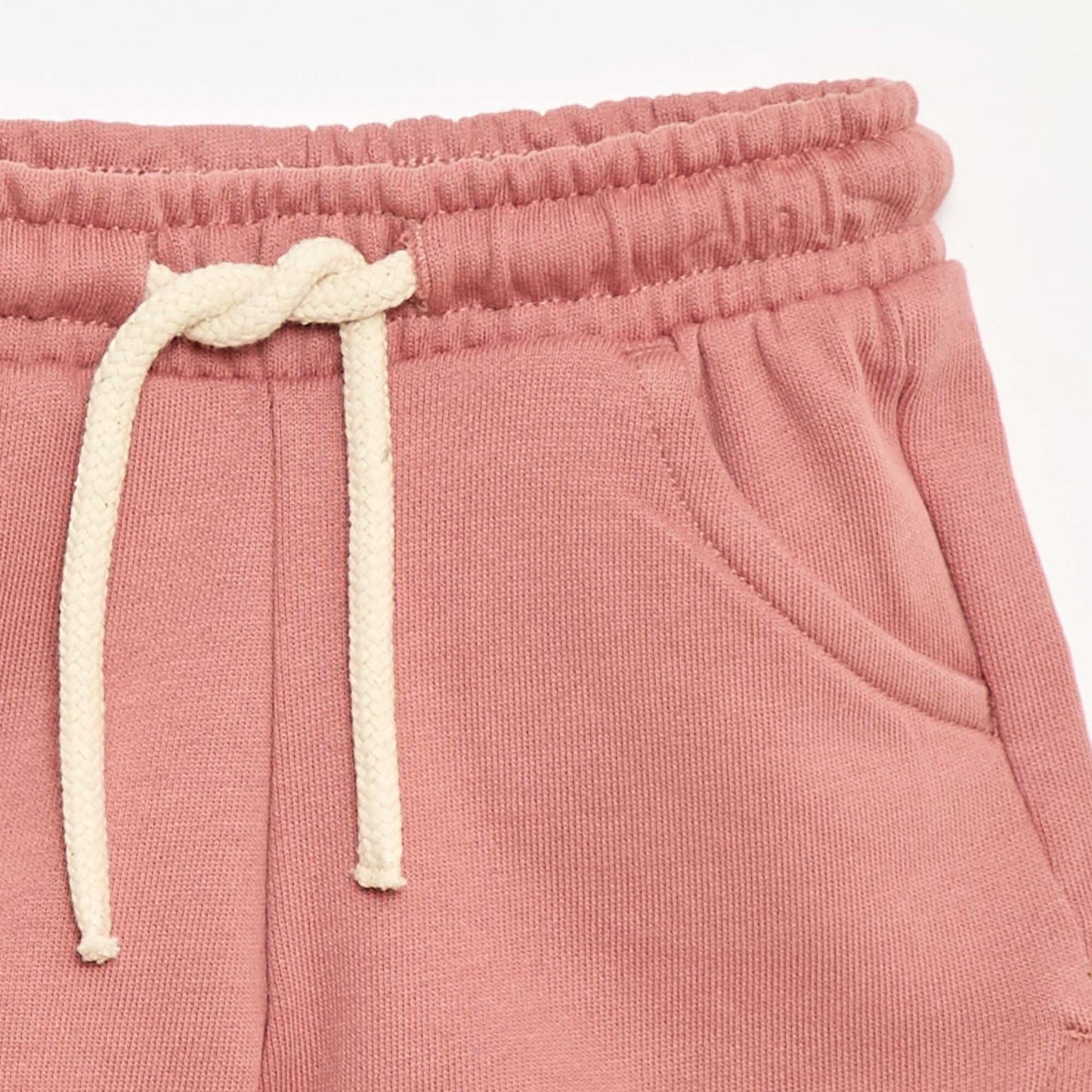 Short en molleton léger uni ROSE