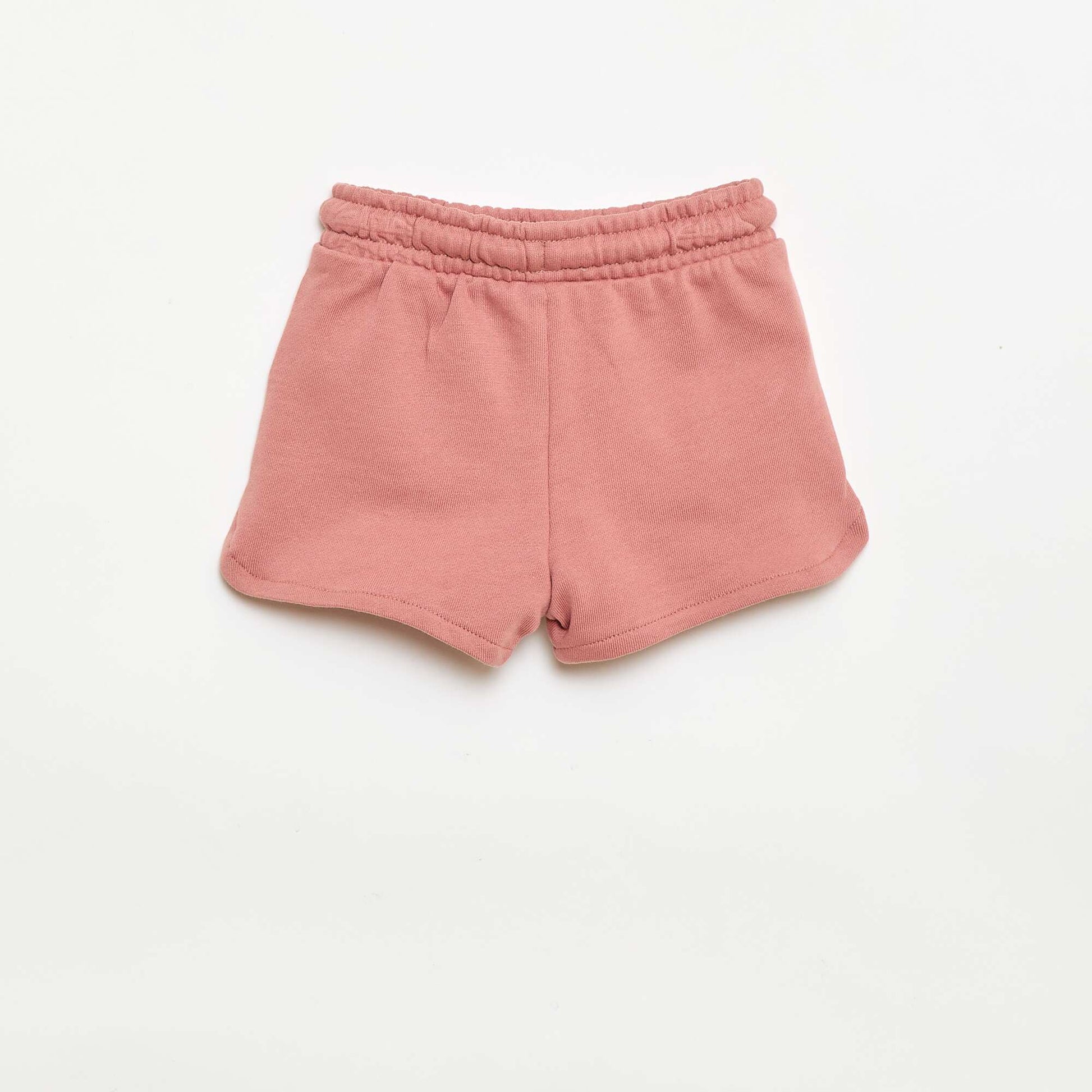 Short en molleton léger uni ROSE
