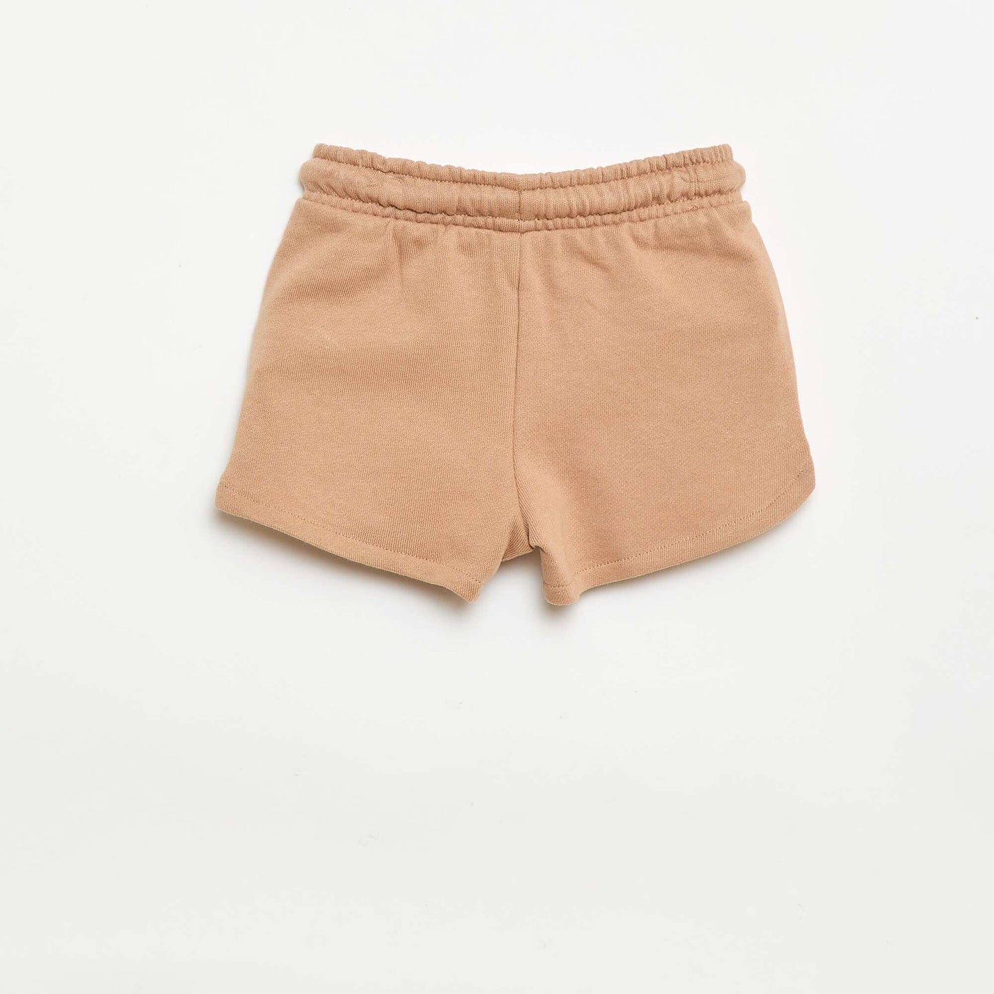 Short en molleton léger uni BEIGE