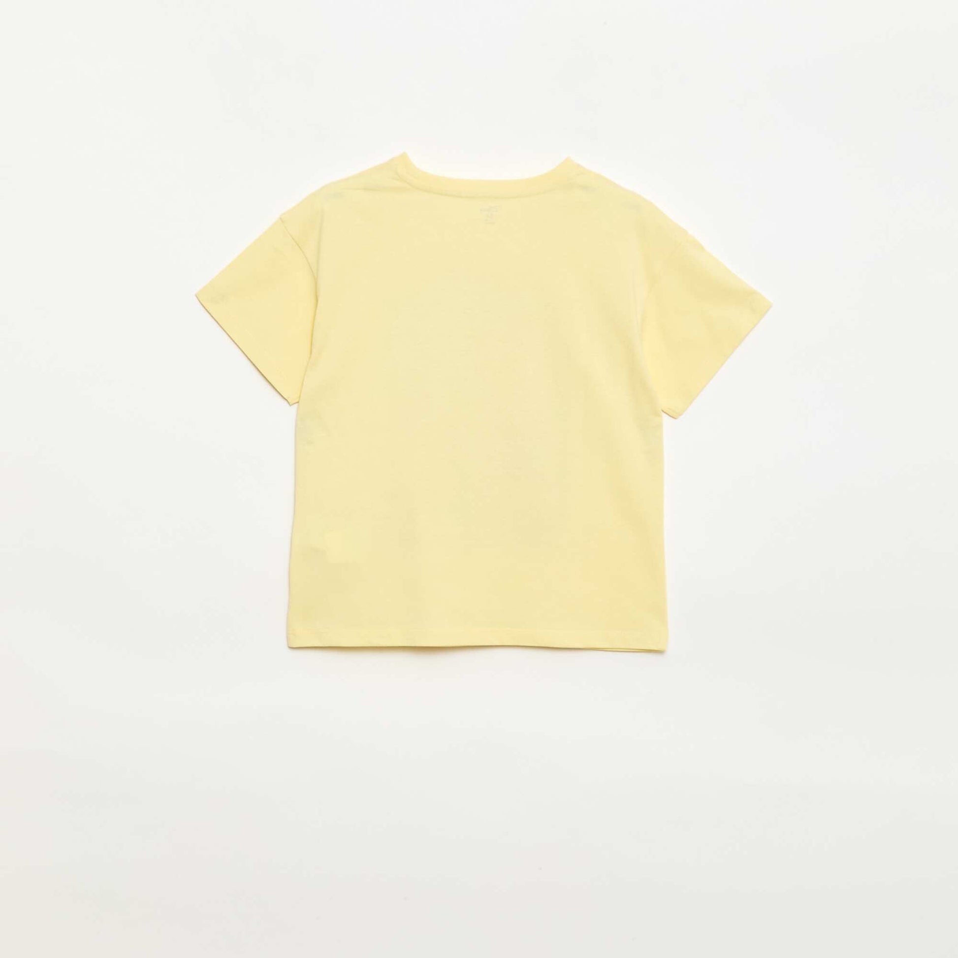 T-shirt uni 'Disney' 'Angel' en coton JAUNE