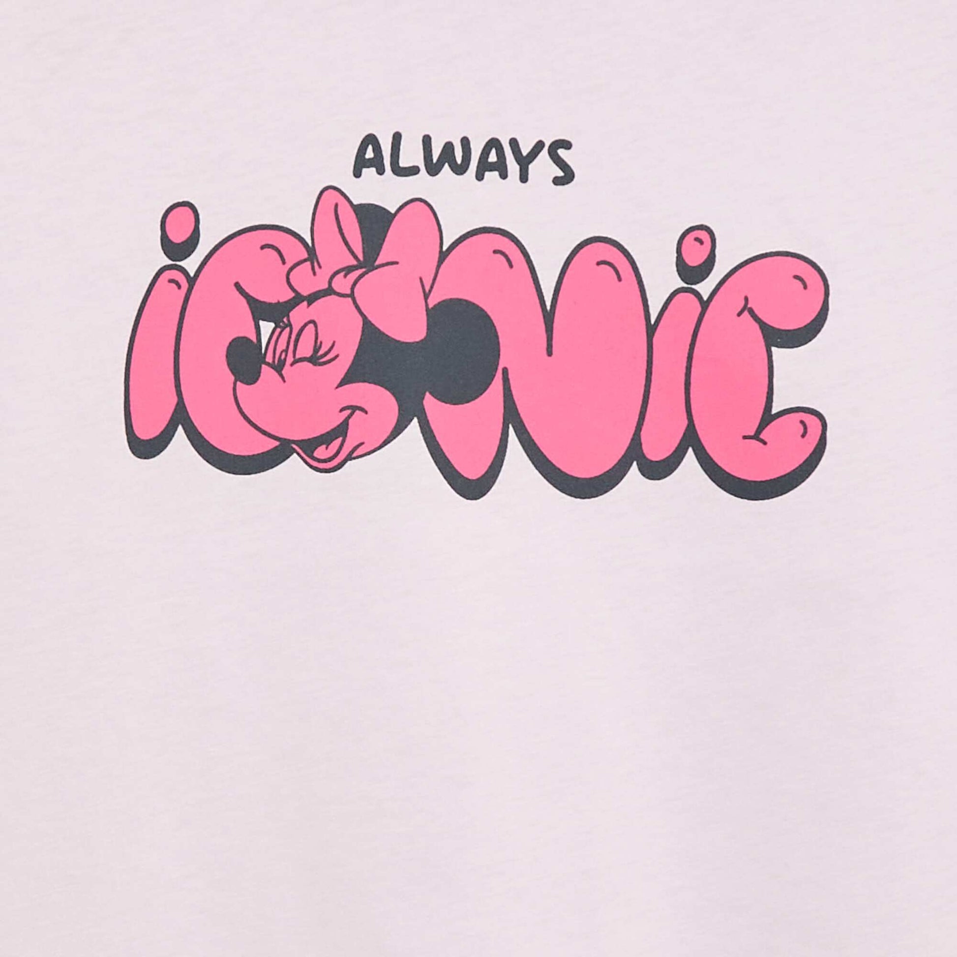 T-shirt uni 'Disney' 'Minnie' en coton VIOLET