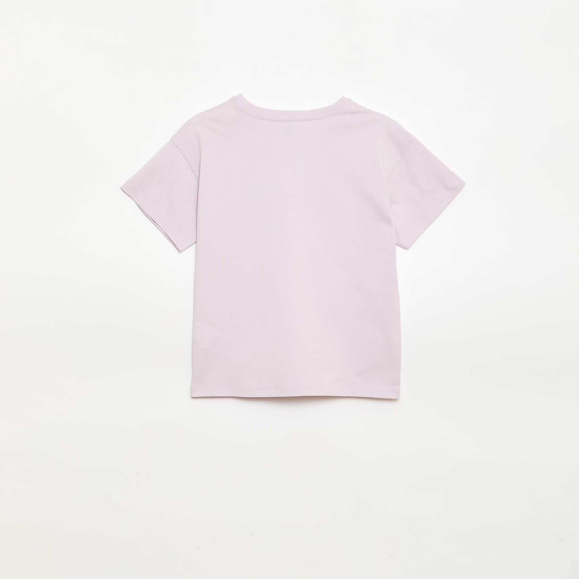 T-shirt uni 'Disney' 'Minnie' en coton VIOLET
