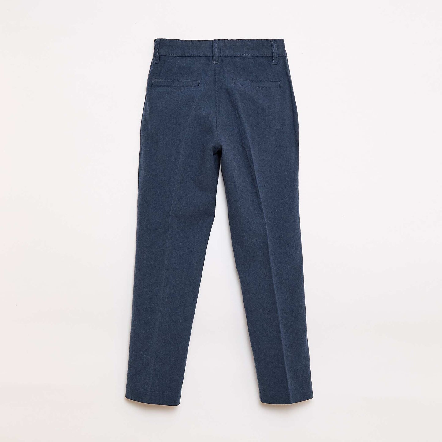 Pantalon de costume en lin mélangé BLEU