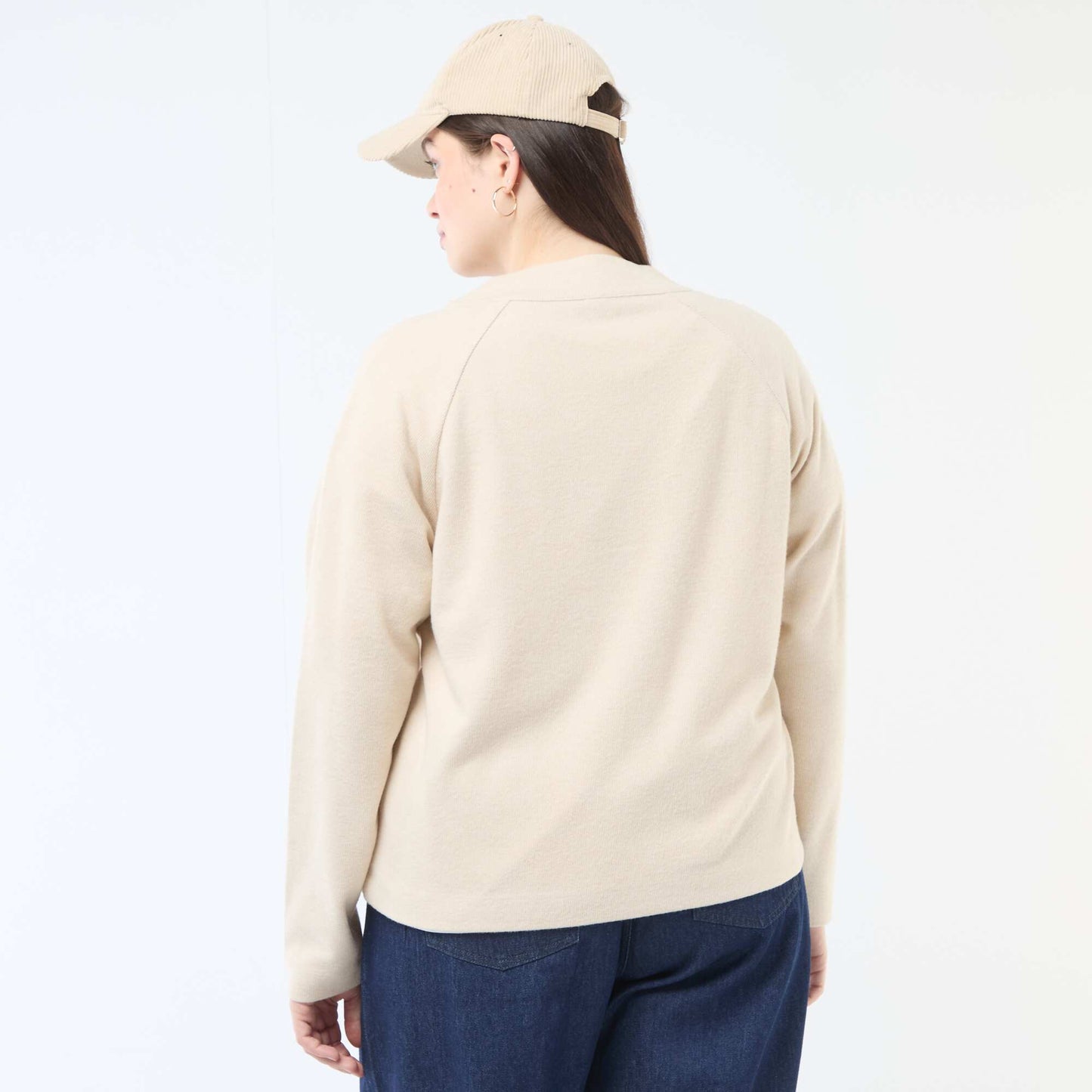 Gilet en maille doudou BEIGE