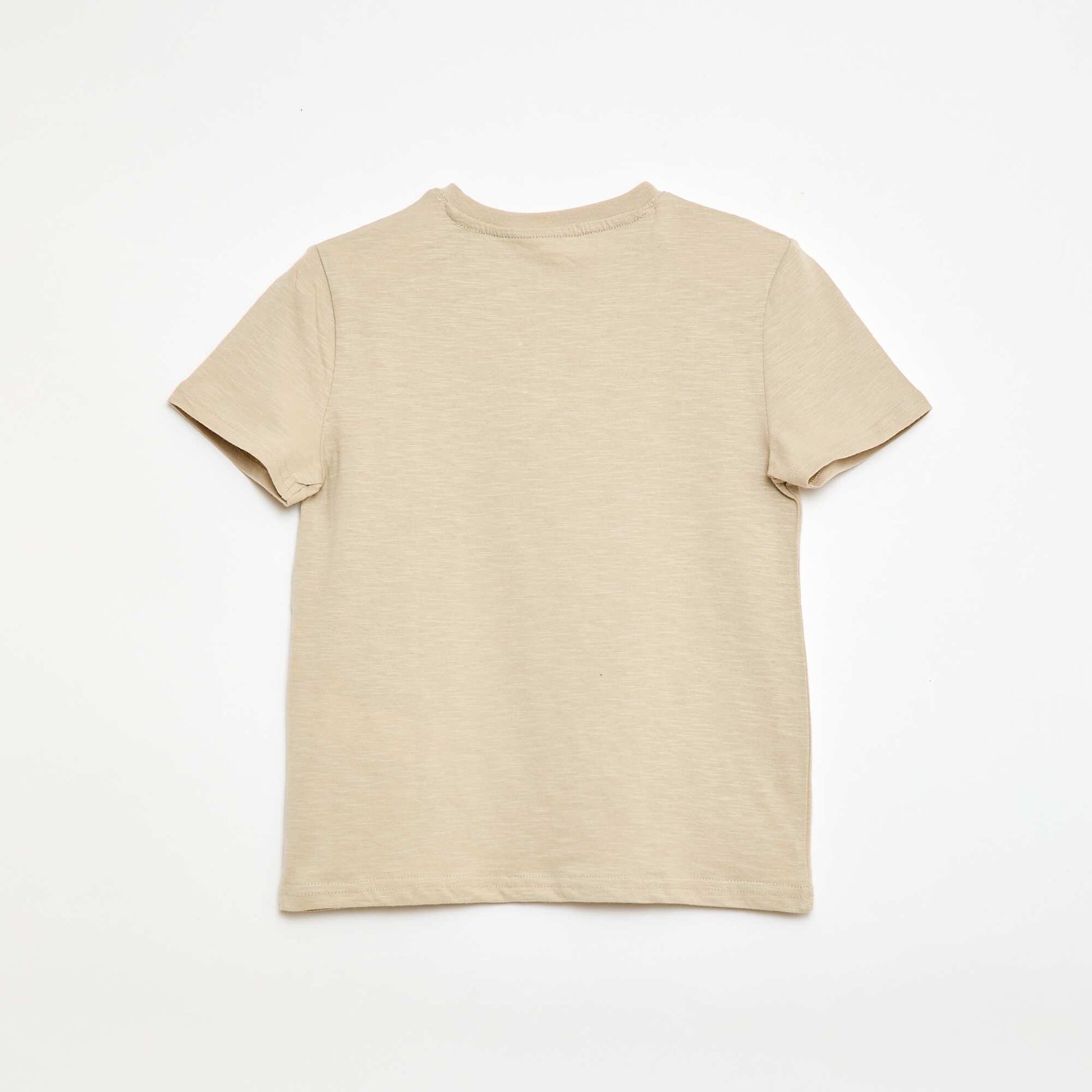 T-shirt à col tunisien BEIGE